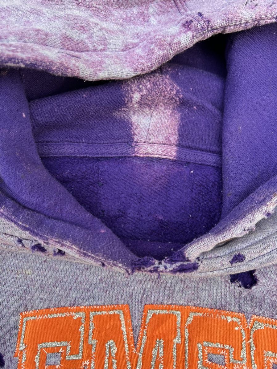 Vintage Distressed Faded Vintage Clemson Hoodie Size US L / EU 52-54 / 3 - 4 Thumbnail