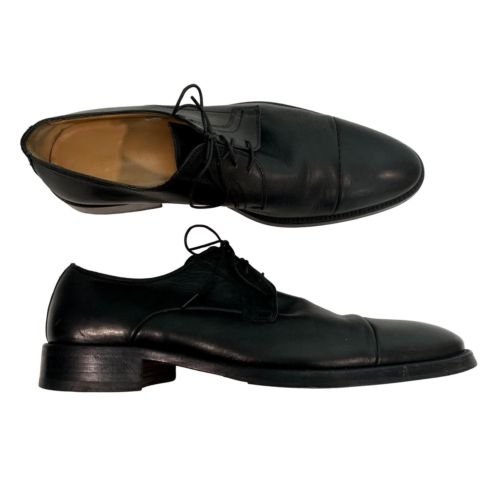 Dolce & Gabbana Dolce & Gabbana Black Leather Cap Toe Oxfords Men 9.5 Size US 9 / EU 42 - 2 Thumbnail