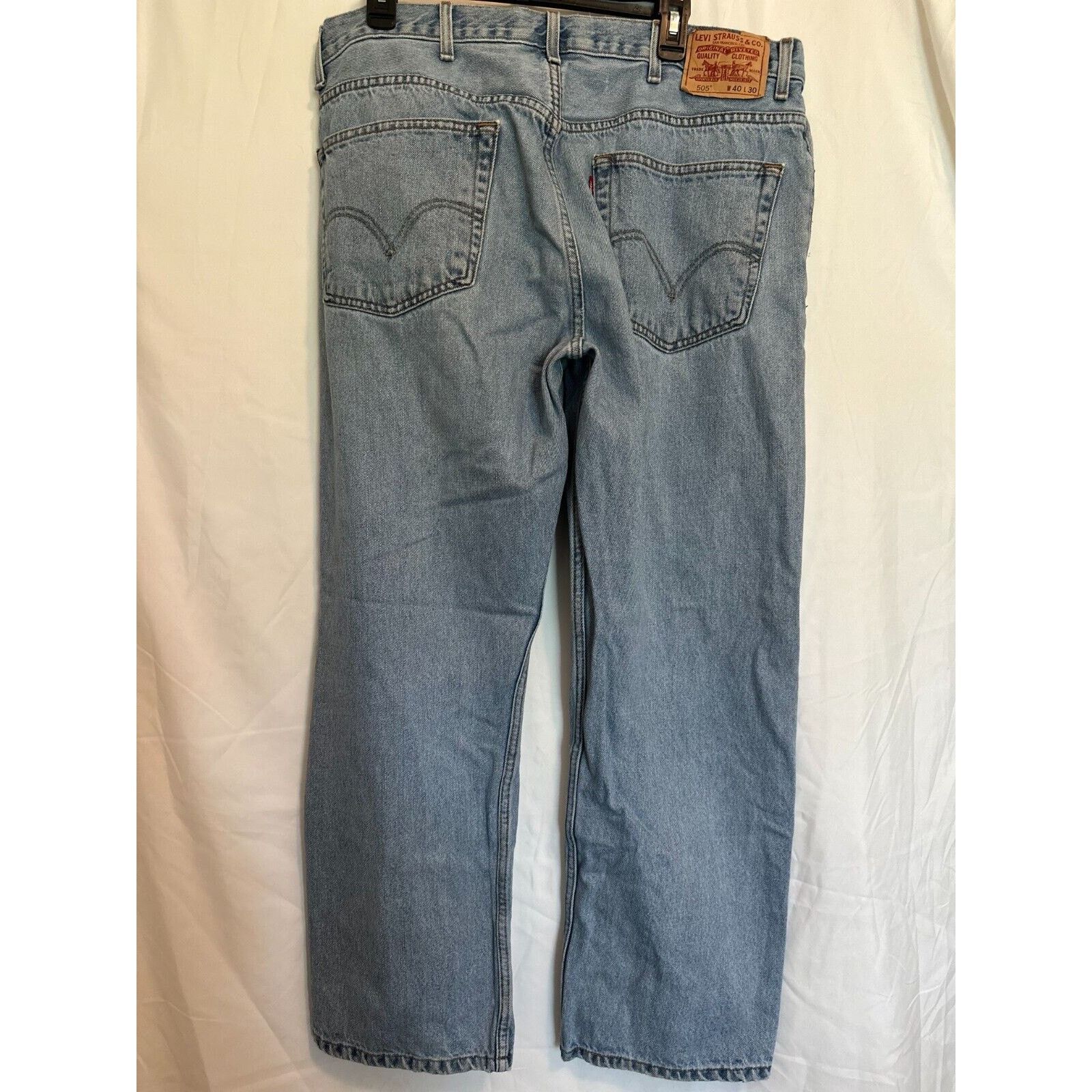 Levi's LEVIS 505, 40x30 Regular fit, Blue Light fade 90s, VINTAGE Size US 40 / EU 56 - 9 Thumbnail