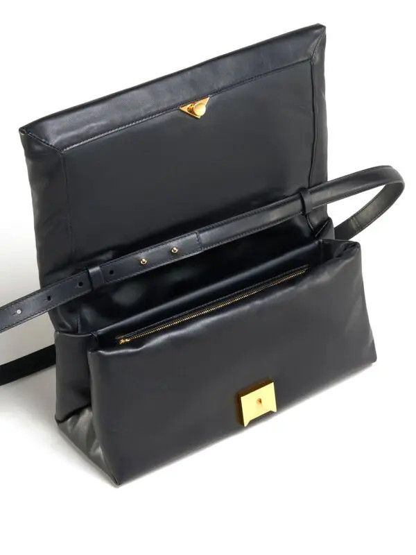 Marni oc11z0525 Size: OS/Prisma Leather Top Handle Bag in Black Size ONE SIZE - 4 Thumbnail