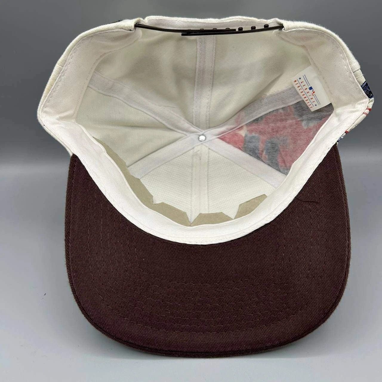Drew Pearson MLB Champions Hat Men White Brown Snap Back Cap Cotton New Size ONE SIZE - 2 Thumbnail