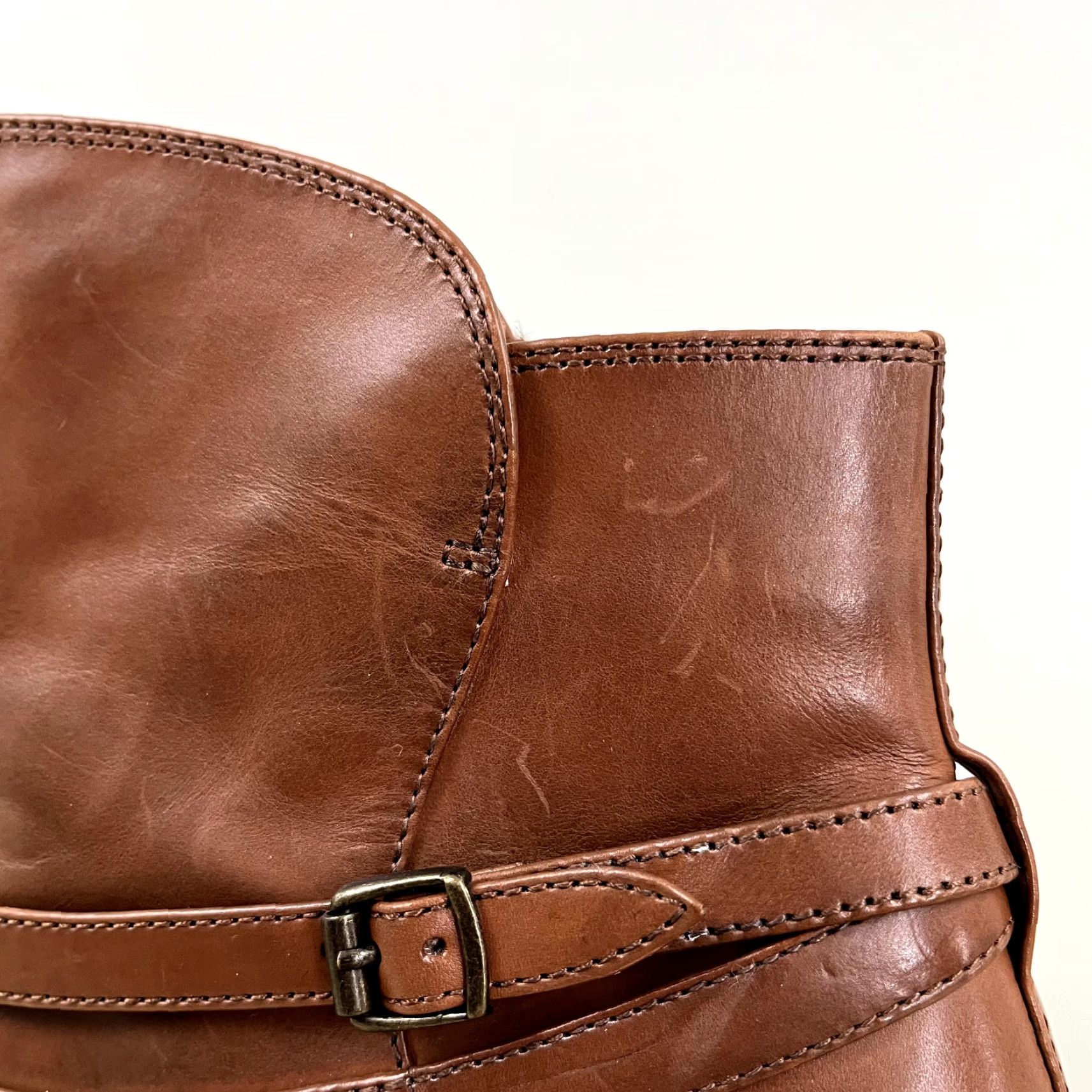 Frye Frye Brown Leather Ankle Booties Womens Size 8.5 High Heel Casual Size US 8.5 / IT 38.5 - 7 Thumbnail