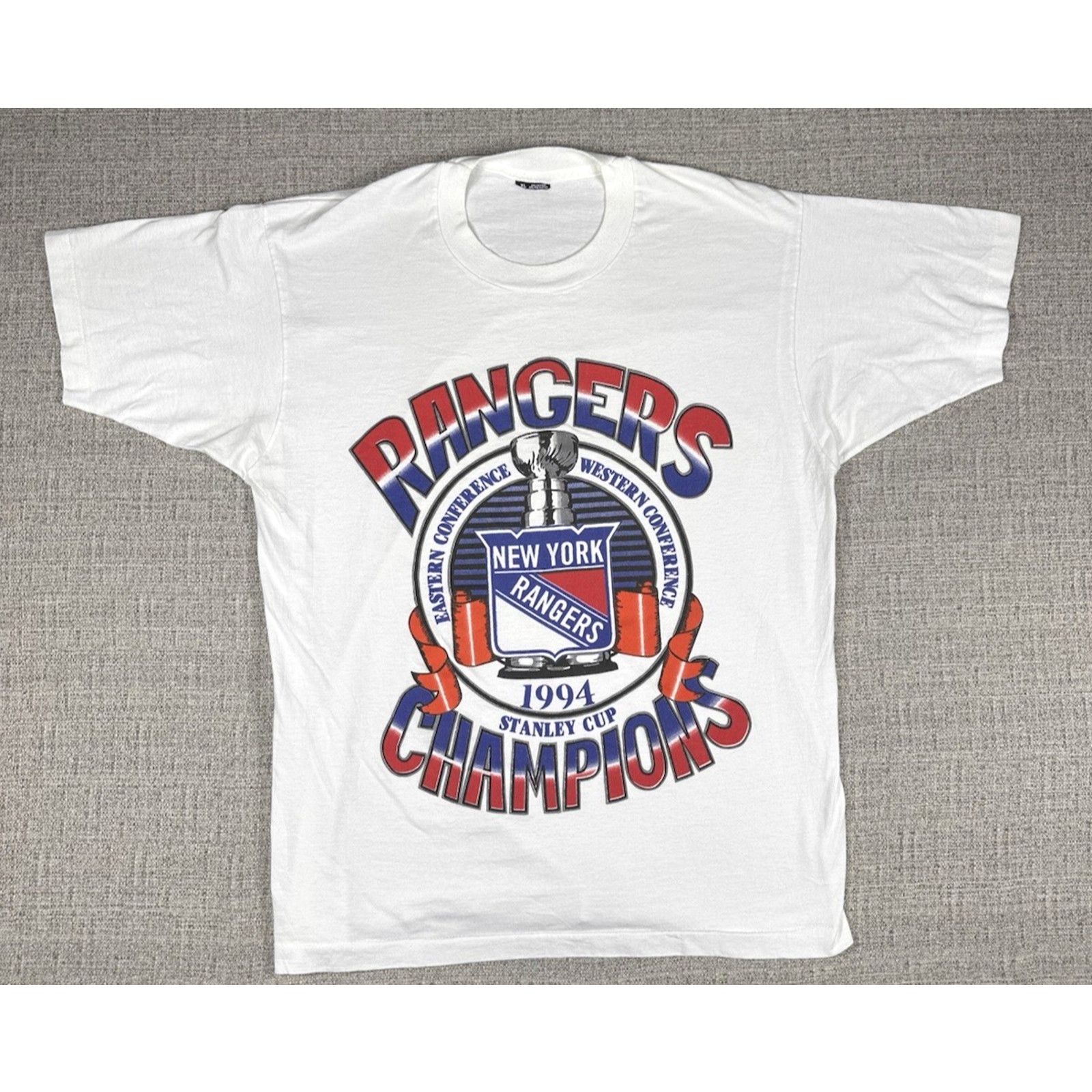 NHL VTG New York Rangers Stanley Cup Champions T-shirt XL 1994 Size US XL / EU 56 / 4 - 1 Thumbnail