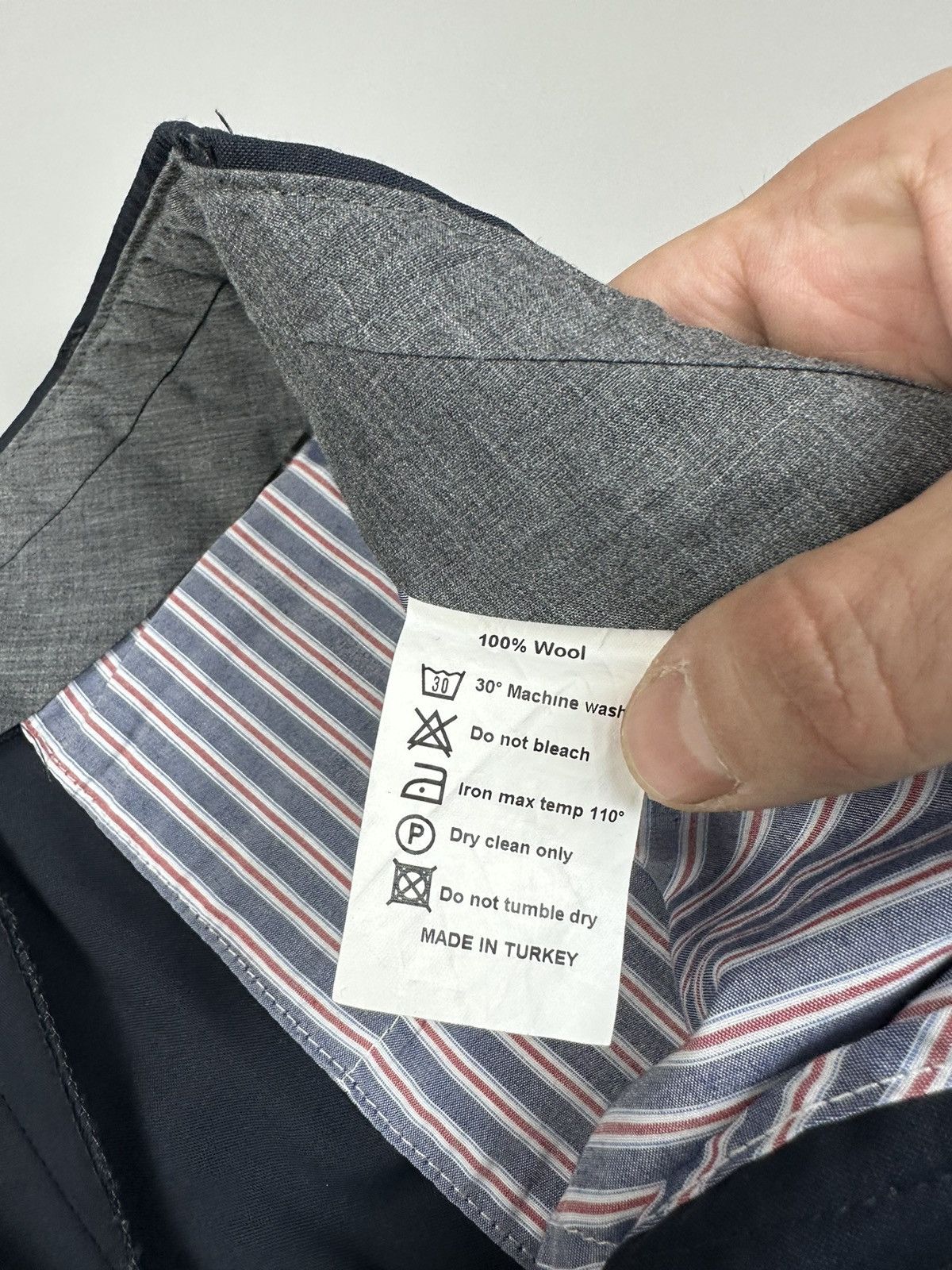 Hackett Hackett London Wool Formal Straight Fit Pants Size US 32 / EU 48 - 5 Thumbnail