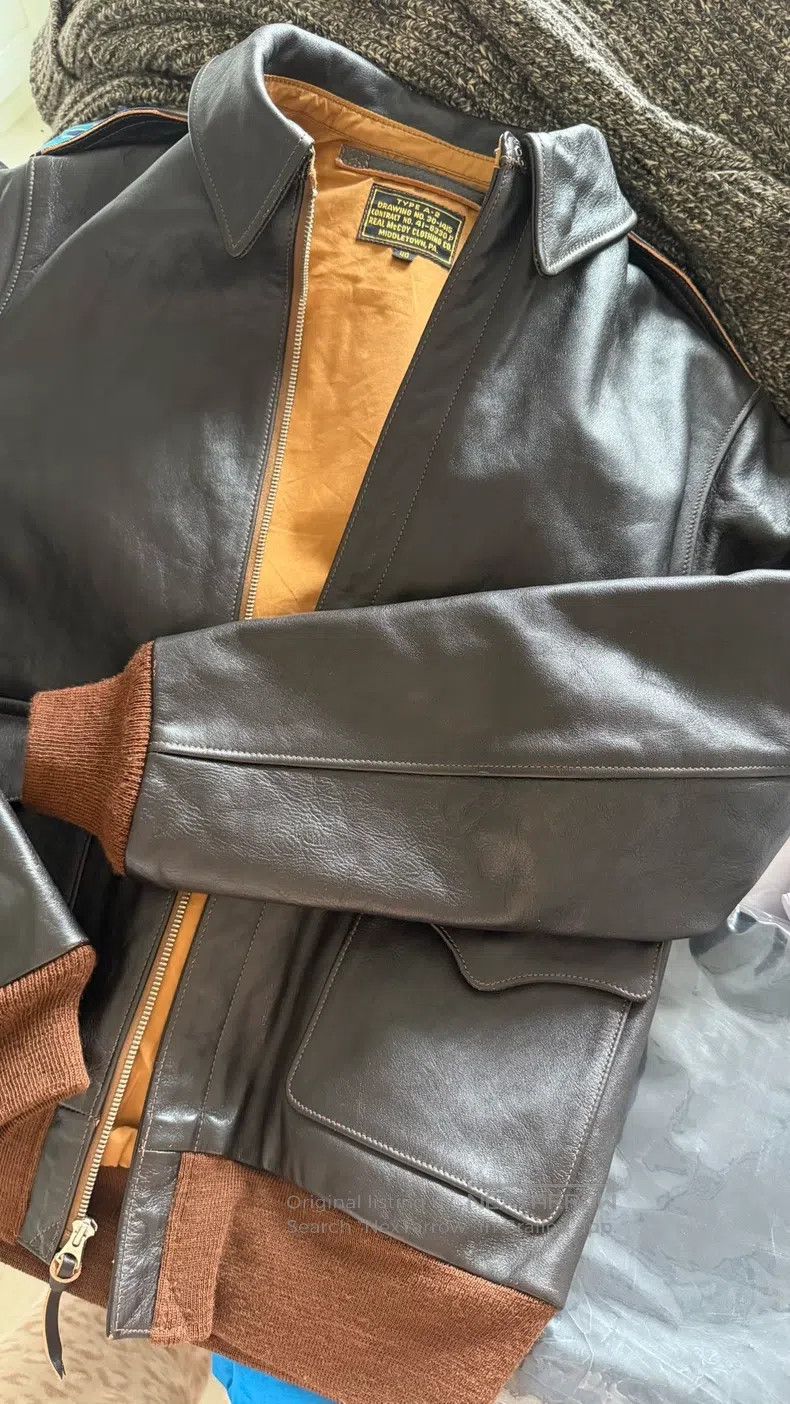 The Real McCoy's The Real McCoys A-2 leather coat Size US XXS / EU 40 - 3 Thumbnail