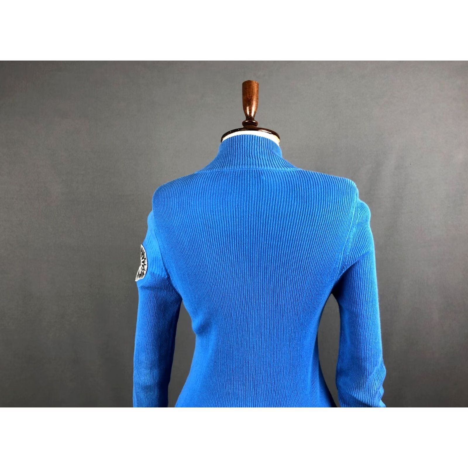 Vintage Bikkembergs Full Zip Top Cotton Blue Women M Regular Fit Shirt XS? Size M / US 6-8 / IT 42-44 - 5 Thumbnail