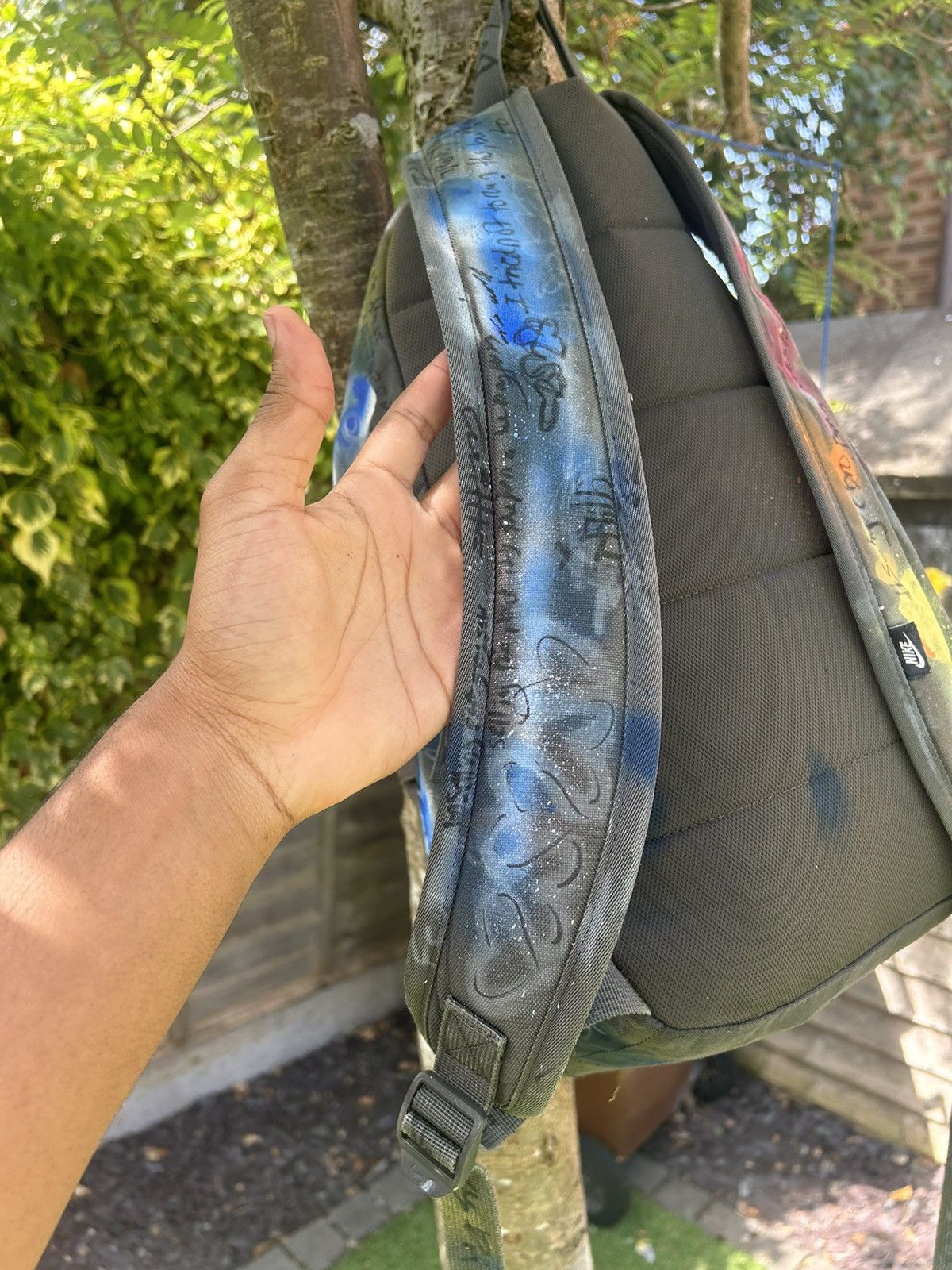 Nike Nike Airmax Custom Painted Backpack Size ONE SIZE - 7 Thumbnail