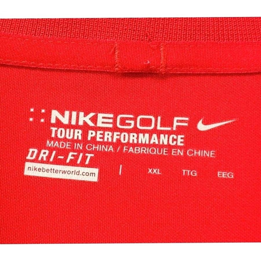 Nike Nike Golf Polo Shirt Adult 2XL Dri-Fit Red Tour Performance Athletic Rugby Mens Size US XXL / EU 58 / 5 - 4 Thumbnail