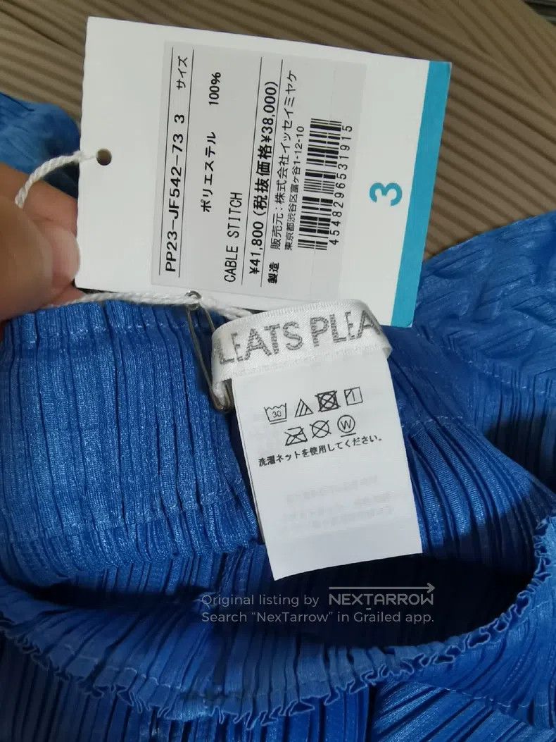 Issey Miyake Issey Miyake size:3 Twist Pants, Electric Blue Size 22" - 2 Thumbnail