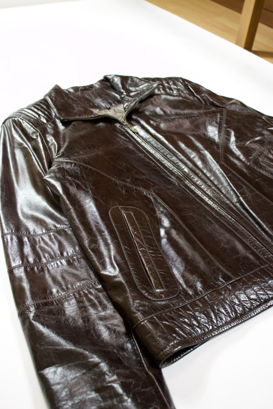 Vintage 90’s Lince Lambskin Leather Jacket Rare OG Size US L / EU 52-54 / 3 - 4 Thumbnail