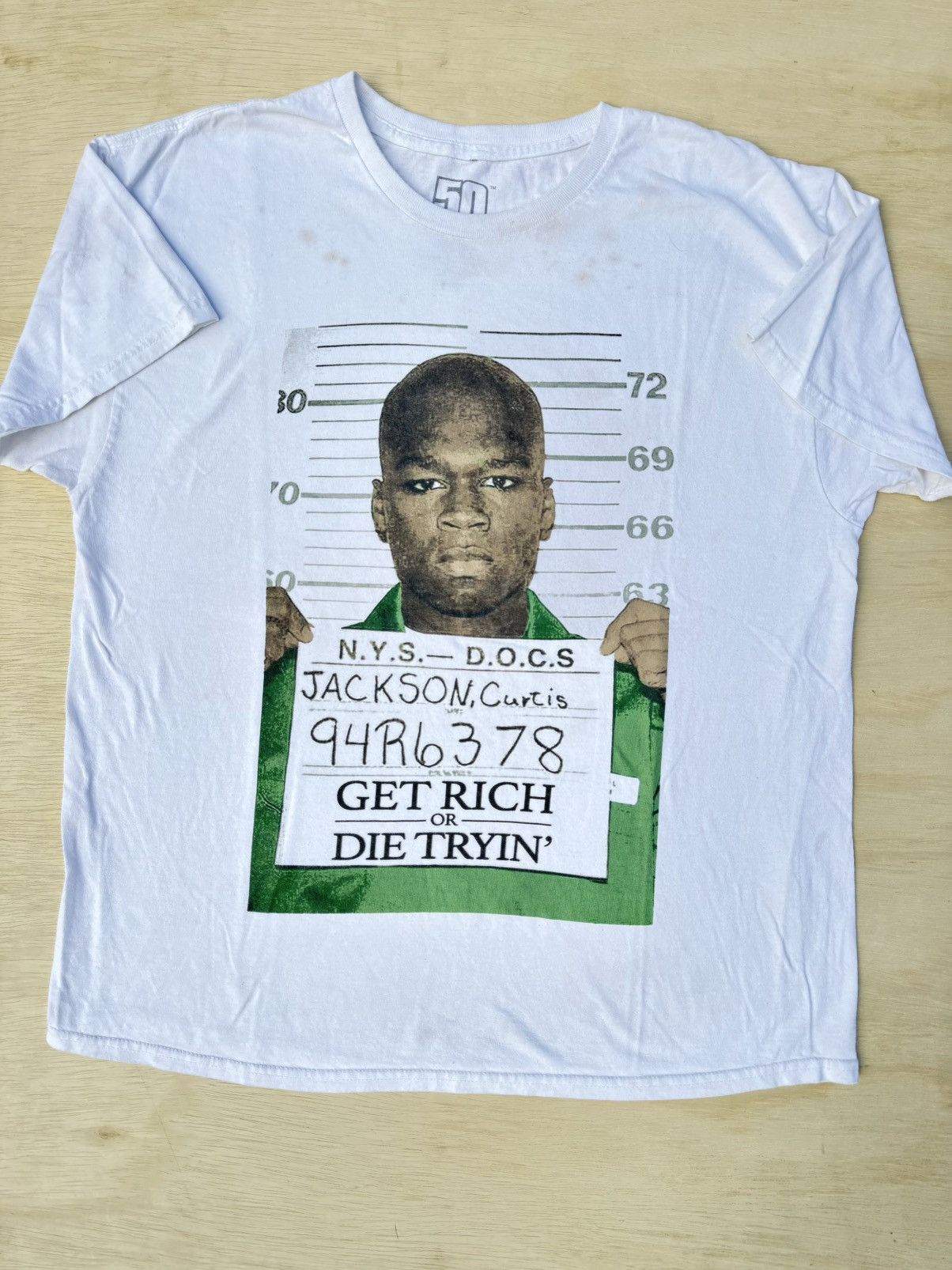 50 Cent × G-Unit × Rap Tees 2007 Vintage 50 Cent G-Unit Rap Tour Concert Merch T-Shirt Size US XL / EU 56 / 4 - 3 Thumbnail