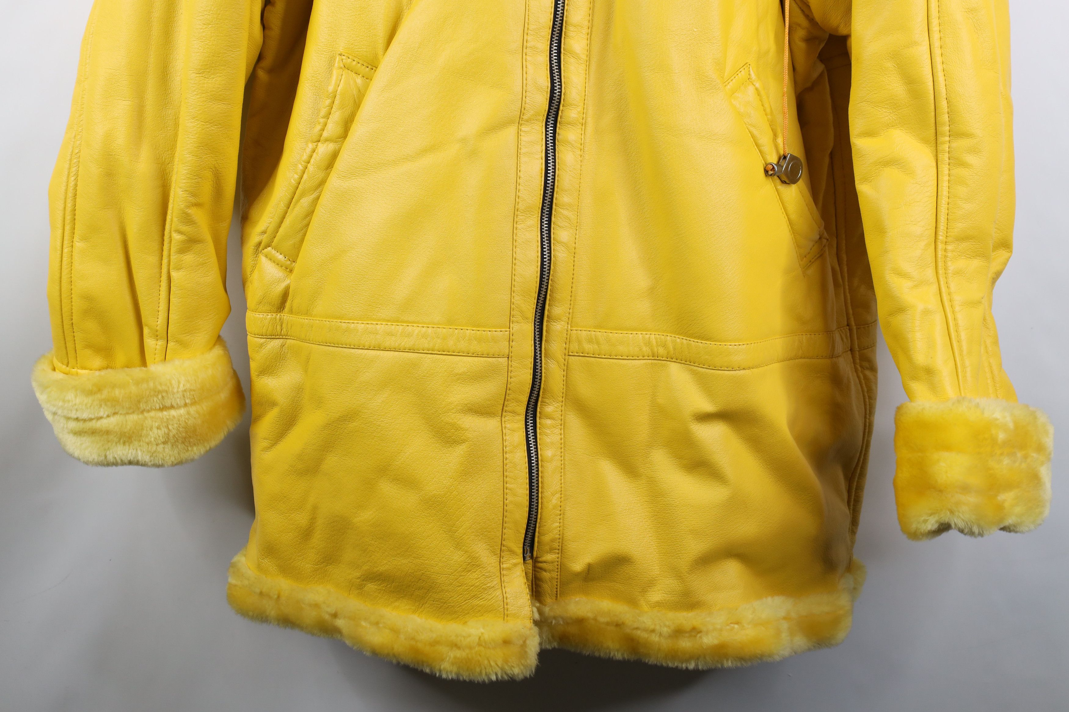 Vintage Vintage 90s Streetwear Sherpa Leather B3 Hooded Parka Jacket Size XL / US 12-14 / IT 48-50 - 3 Thumbnail