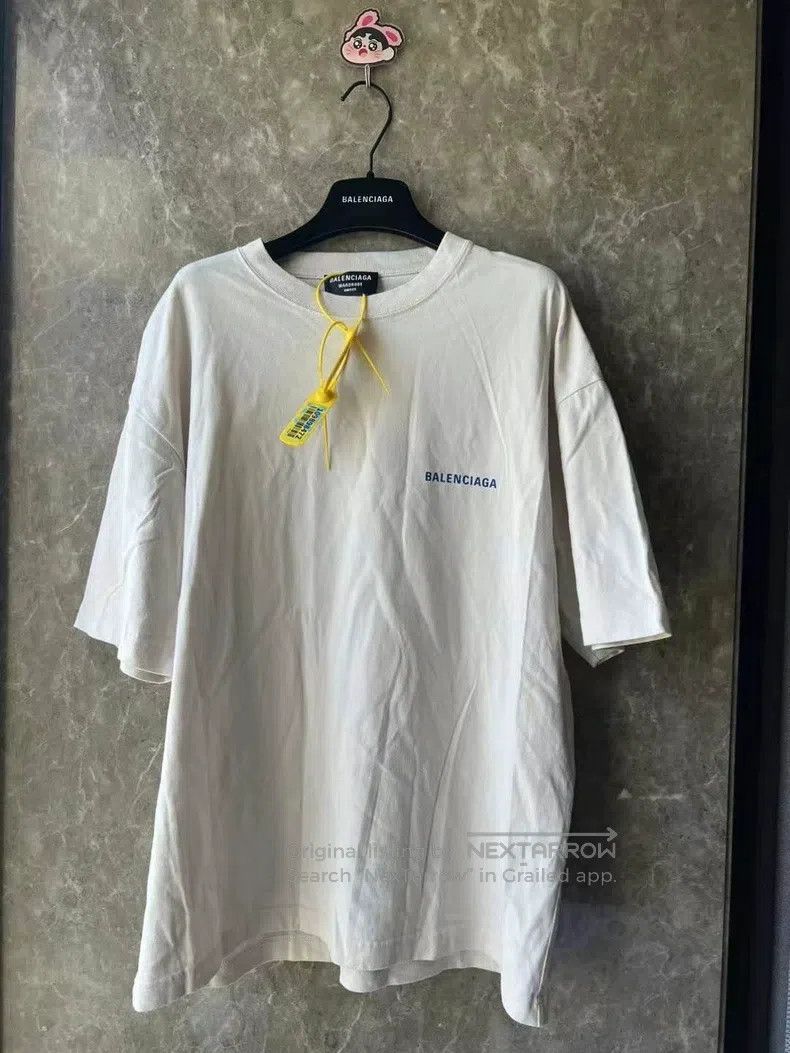 Balenciaga Balenciaga Off-white front and back logo short-sleeved T-s Size US XS / EU 42 / 0 - 1 Thumbnail