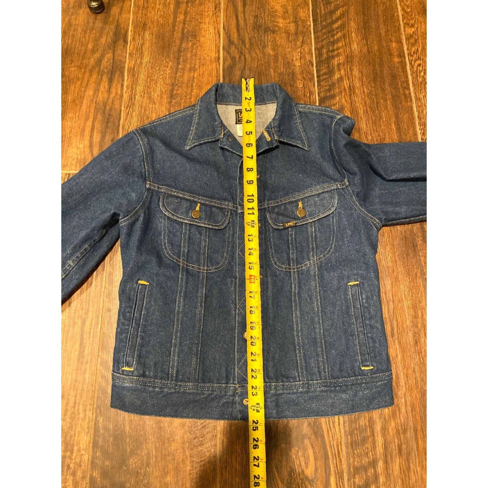 Lee VINTAGE Trucker Denim Blue Jean Jacket Lee Riders #153438 Size 18 Size 40" / US 18 - 7 Thumbnail
