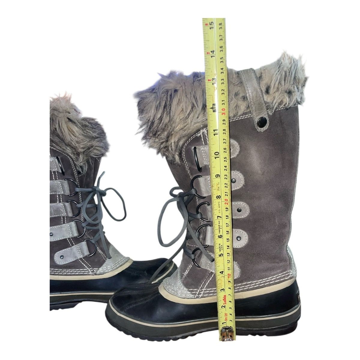 SOREL Sorel Joan of Arctic Gray Suede Tall Winter Boots Women's Size US 9 / IT 39 - 5 Thumbnail