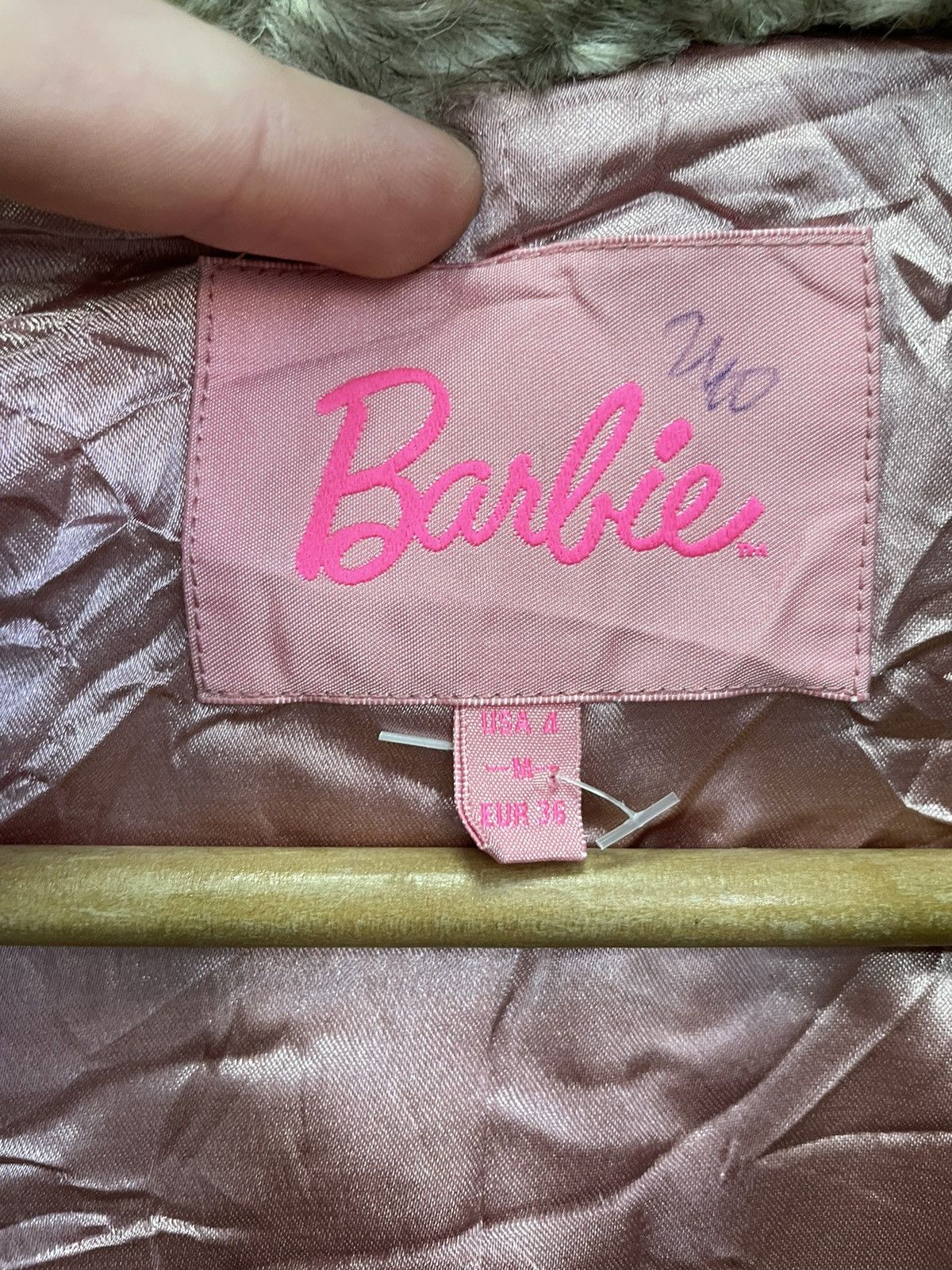 Le Grande Bleu (L.G.B.) RARE vintage faux fur BARBIE CROPPED coat jacket Y2K Size M / US 6-8 / IT 42-44 - 8 Thumbnail