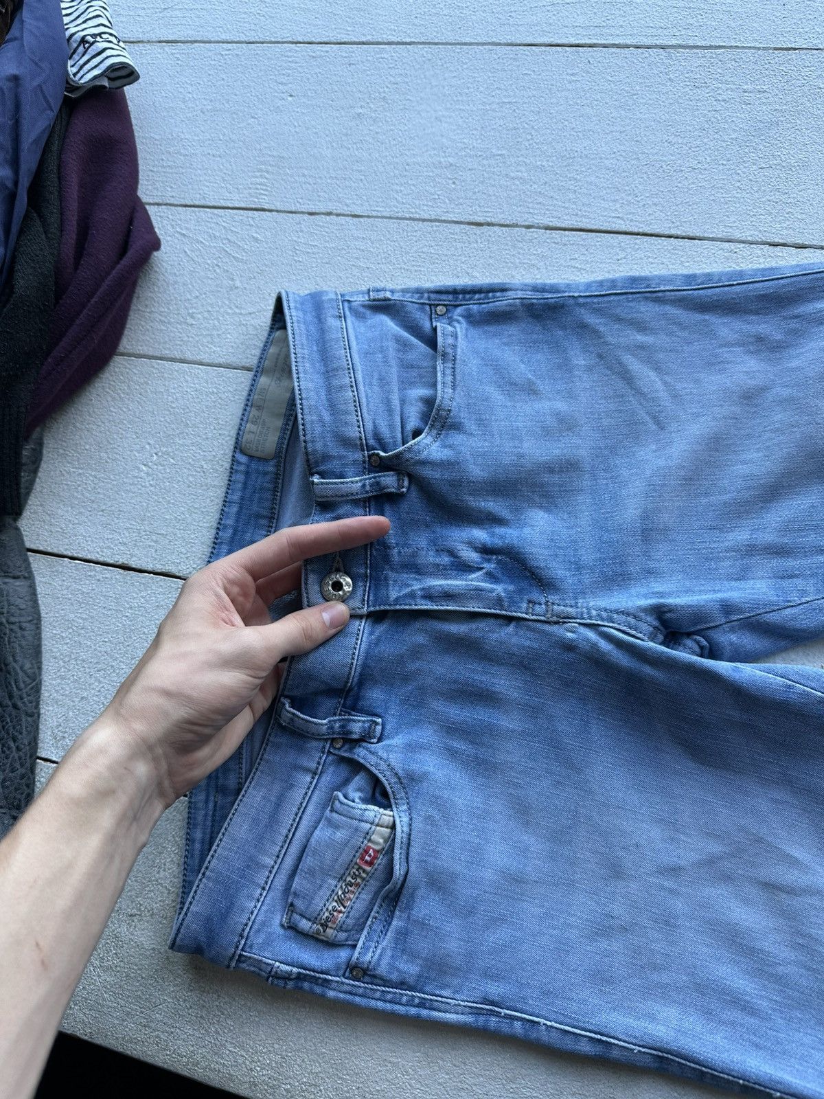 Diesel 🚨 DIESEL IFSIXWASNINE JEANS DENIM RARE Y2K FIT GOTHIC PUNK Size 29" - 4 Thumbnail