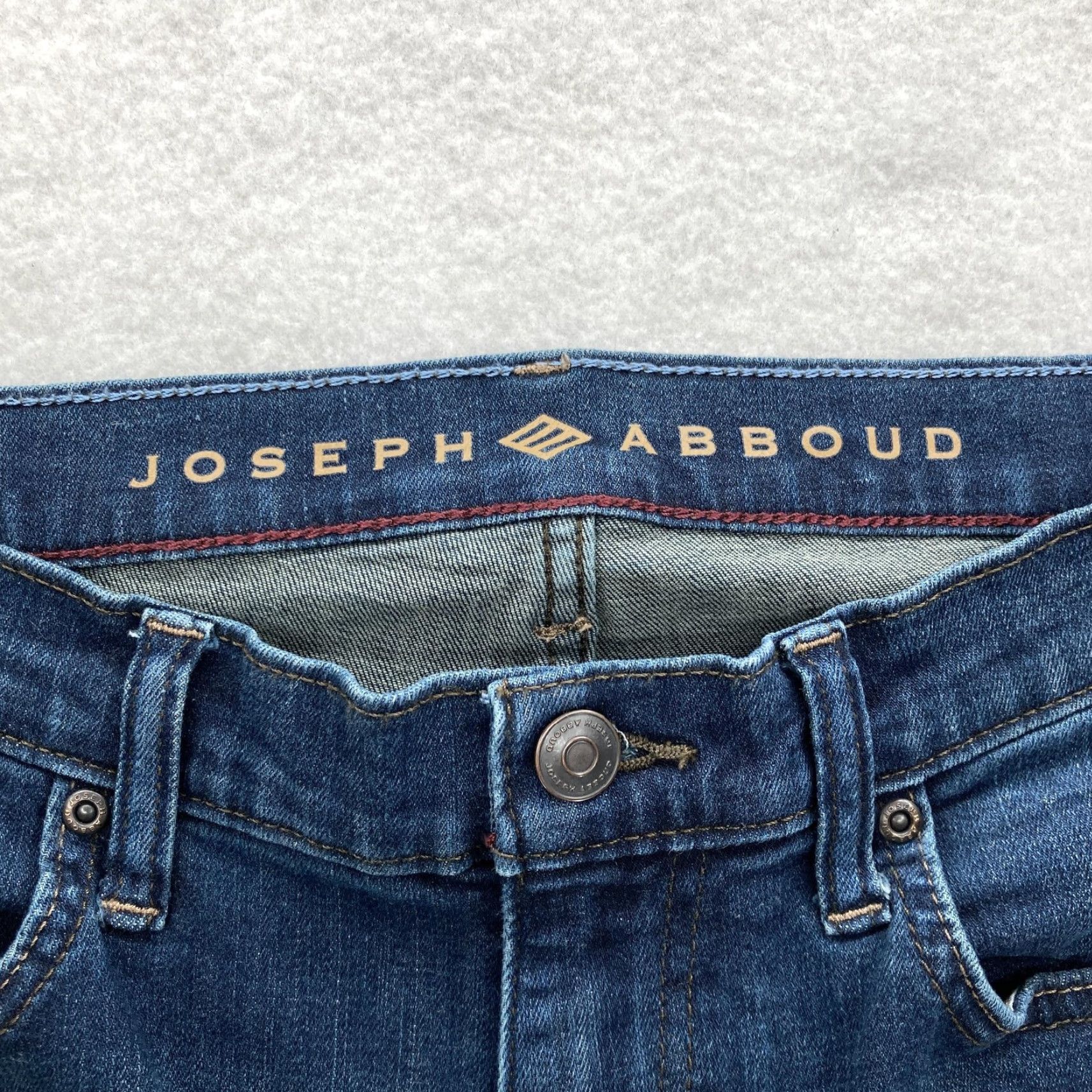 Joseph Abboud Joseph Abboud Jeans Mens 32x32 Dark Wash Blue Slim Fit Denim 5 PocketStretch Jeans Slim Mens 32 blue Size US 32 / EU 48 - 4 Thumbnail