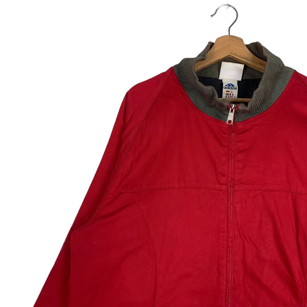 Adidas ADIDAS Red Jacket #0537-C25 Size US XL / EU 56 / 4 - 6 Thumbnail