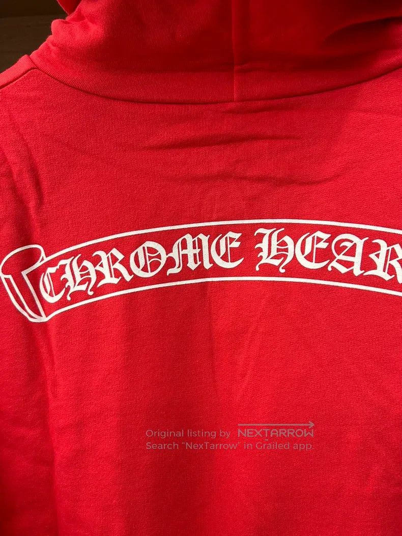 Chrome Hearts CHROME HEARTS Size L Red scroll hooded sweater Size US L / EU 52-54 / 3 - 3 Thumbnail
