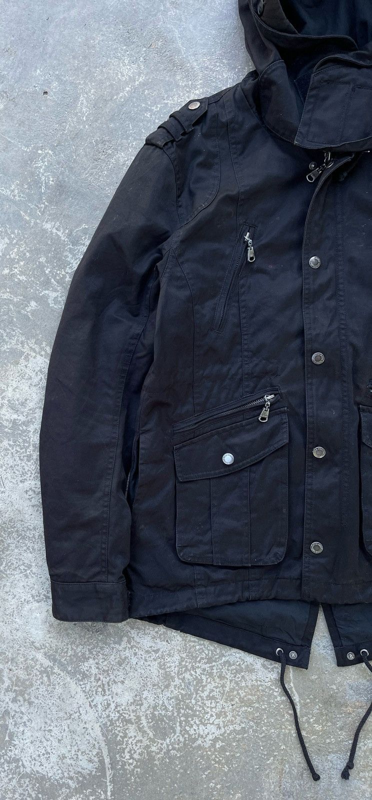 In The Attic × Japanese Brand × Le Grande Bleu (L.G.B.) 🔥Vintage In The Attic Black Survives Parka Jacket LGB Style Size US L / EU 52-54 / 3 - 7 Thumbnail