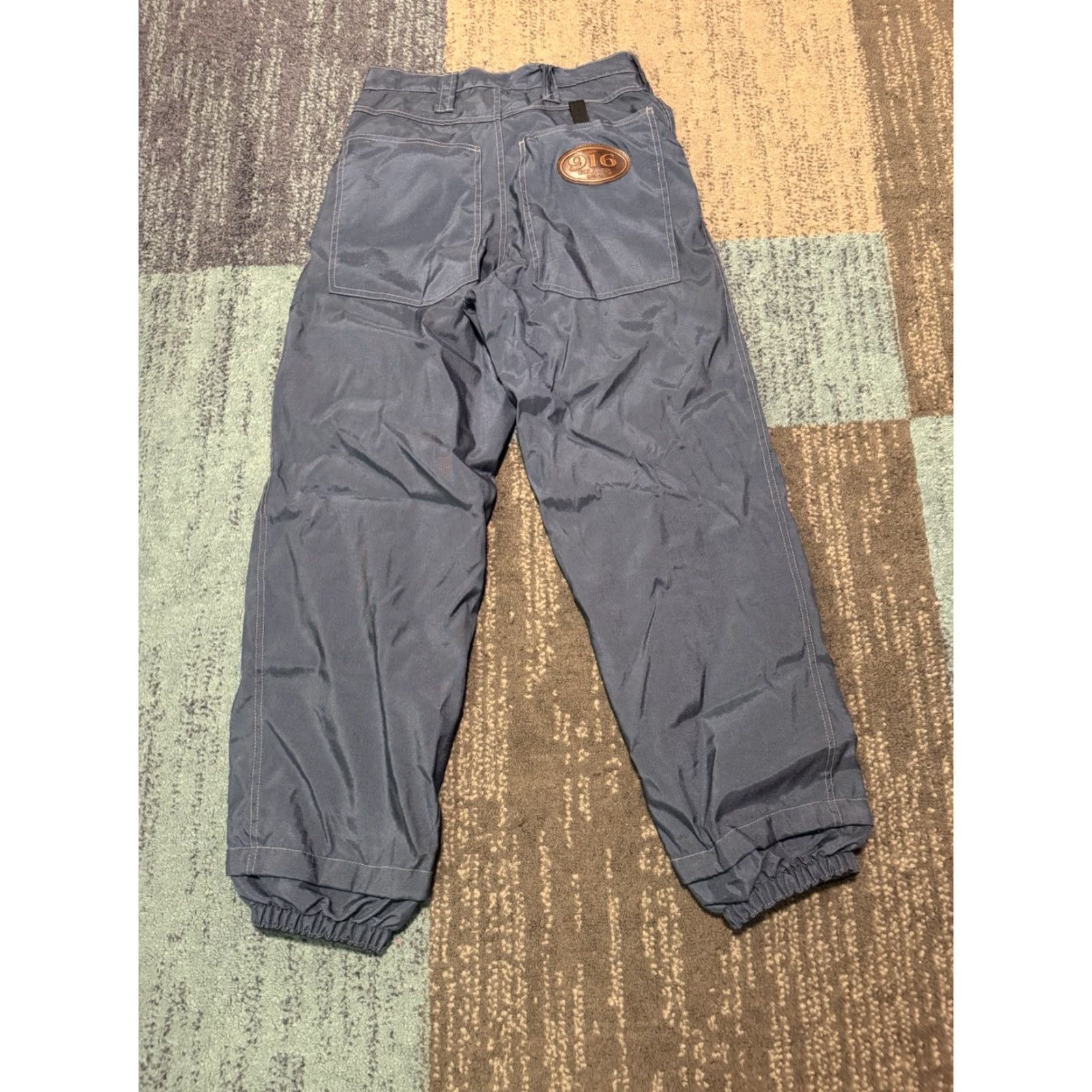 Vintage VINTAGE 916 Brand Rave Pants Baggy Cargo Jeans Style Men Regular In USA Size M Blue 5-Pocket Inseam 29 in Size US 31 - 5 Thumbnail