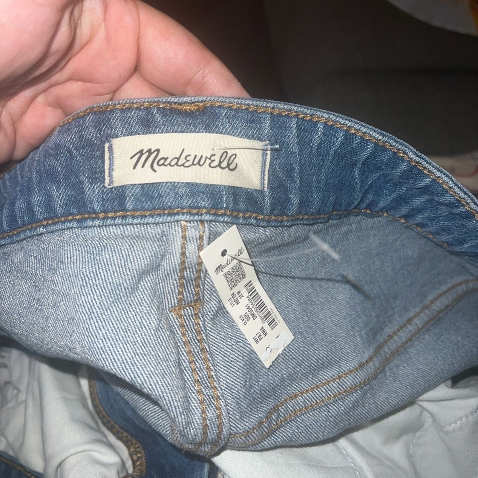 Madewell NWT MADEWELL high rise slim boy jeans 28 Size 42" / US 20 - 2 Thumbnail