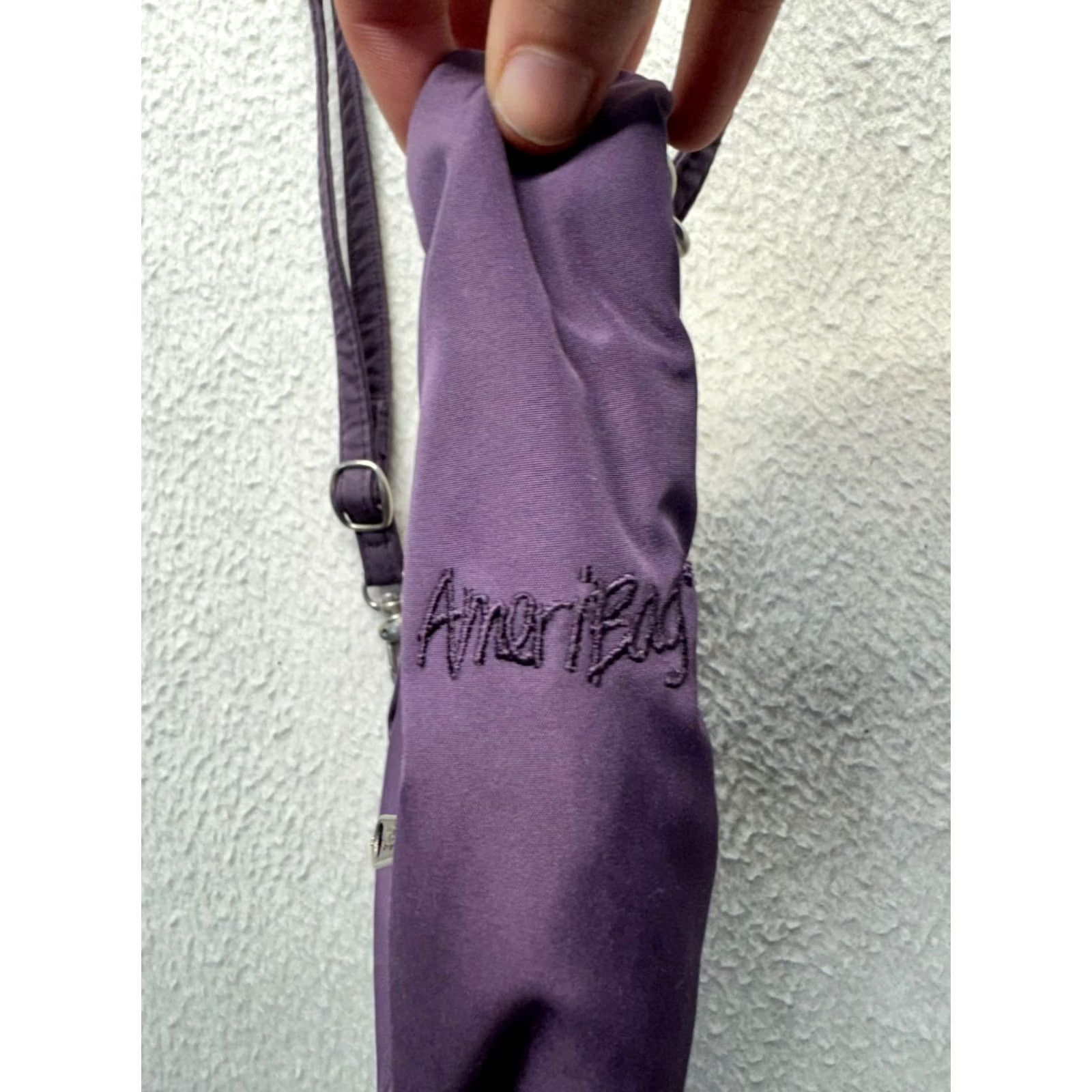 Vintage AmeriBag Crossbody Nylon Bag Womens S Purple Adjustable Strap Pockets Zipper Size ONE SIZE - 3 Thumbnail