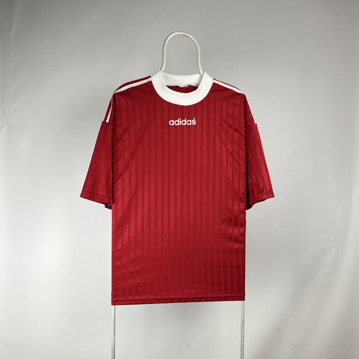 Adidas Vintage Adidas football soccer jersey striped size XLarge Size US XL / EU 56 / 4 - 1 Thumbnail