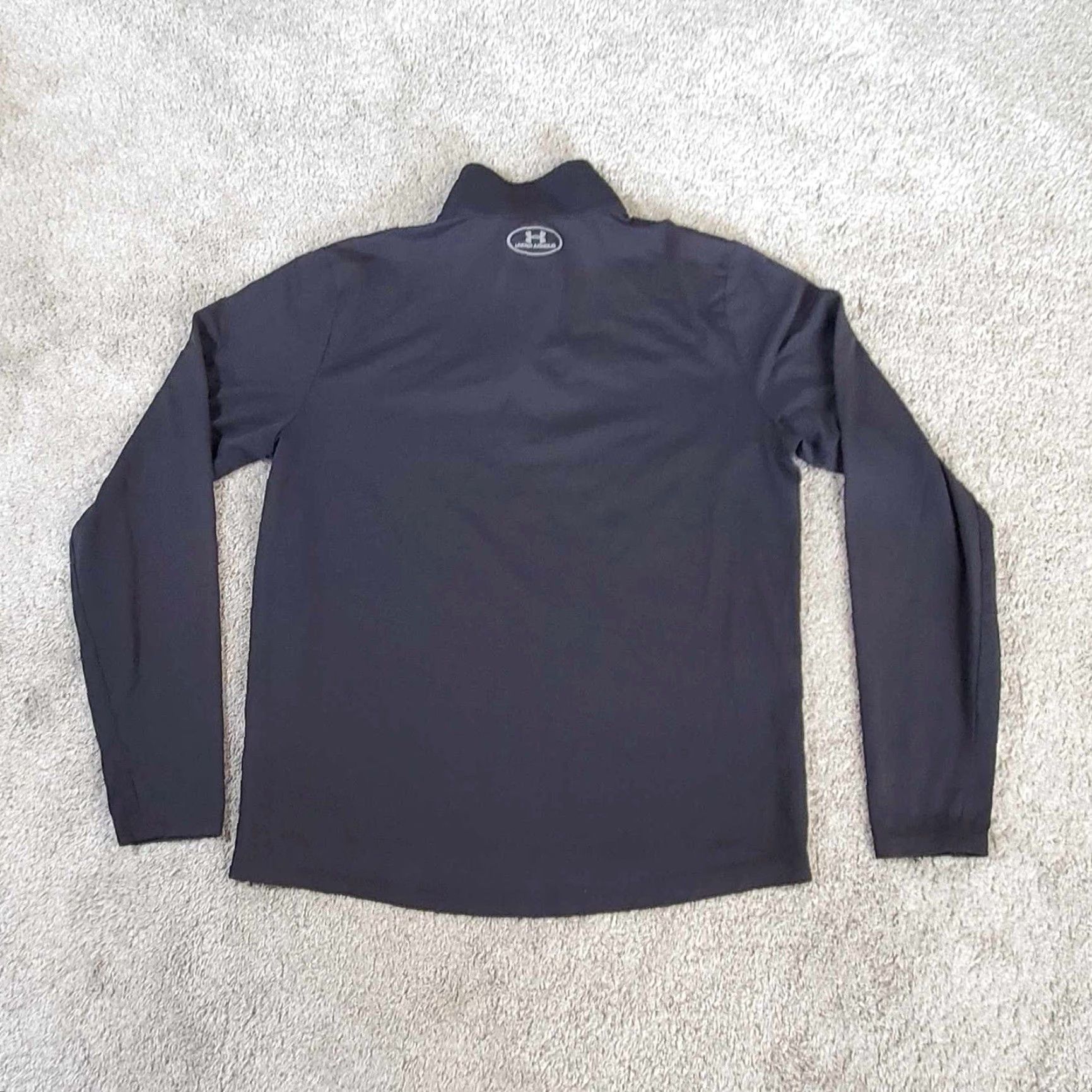 Under Armour Under Armour Threadborne Pullover Sweater Half Zip Fitted HeatGear Medium Black Mens Long Sleeve Zip Size US M / EU 48-50 / 2 - 7 Thumbnail