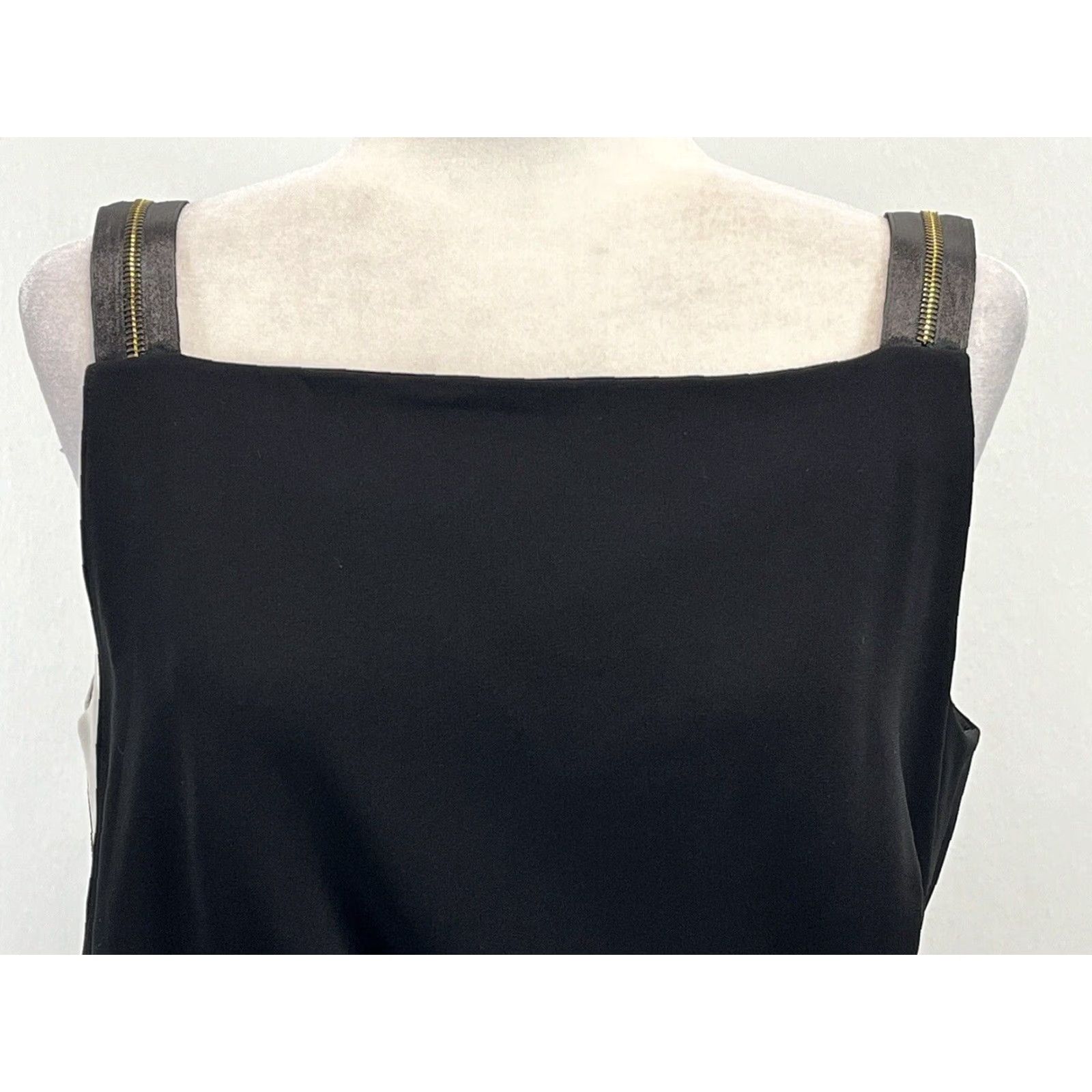 Escada ESCADA Classic Black Pencil Dress 40 US 10 Sleeveless Knee Length Zipper Accents Women Size S / US 4 / IT 40 - 5 Thumbnail