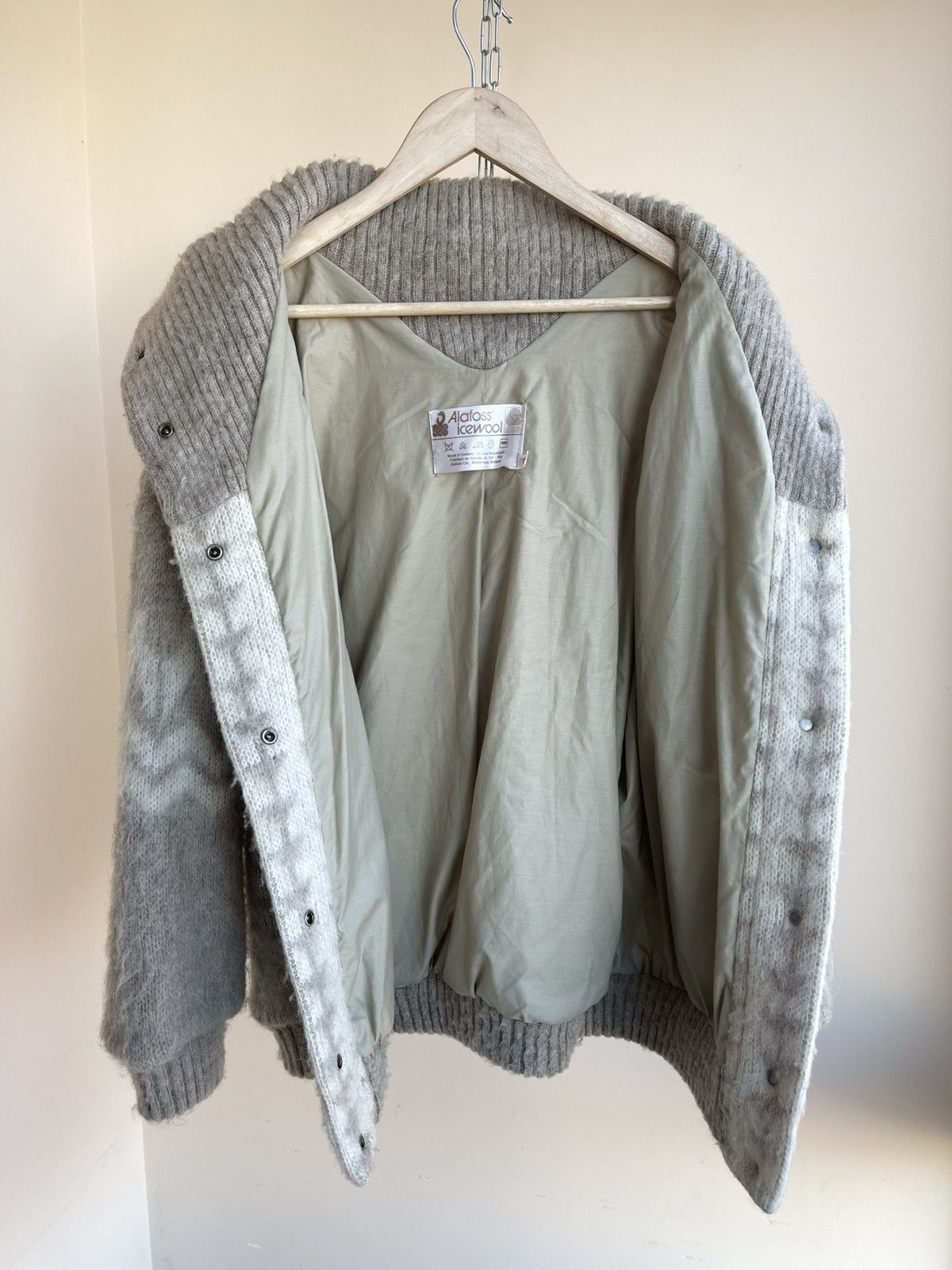 Vintage Alafoss of Iceland Icewool Nordic Print Wool Jacket 70s 80s Size M / US 6-8 / IT 42-44 - 7 Thumbnail