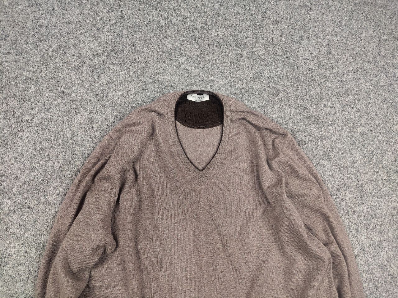 Gran Sasso Gran Sasso Italy Design Classic Lana Wool Brown Sweater Size US L / EU 52-54 / 3 - 4 Thumbnail
