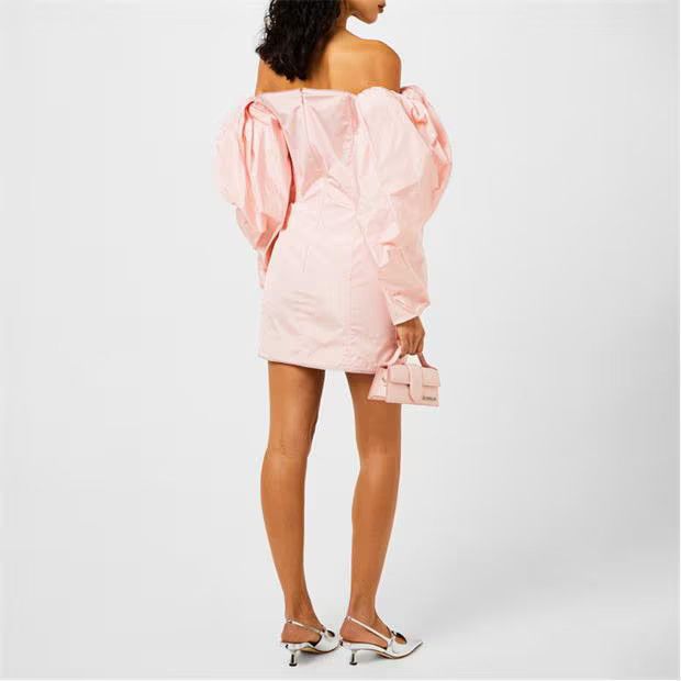 Jacquemus o1g2r1mq1024 Mini Dress in Light Pink Size XS / US 0-2 / IT 36-38 - 5 Thumbnail