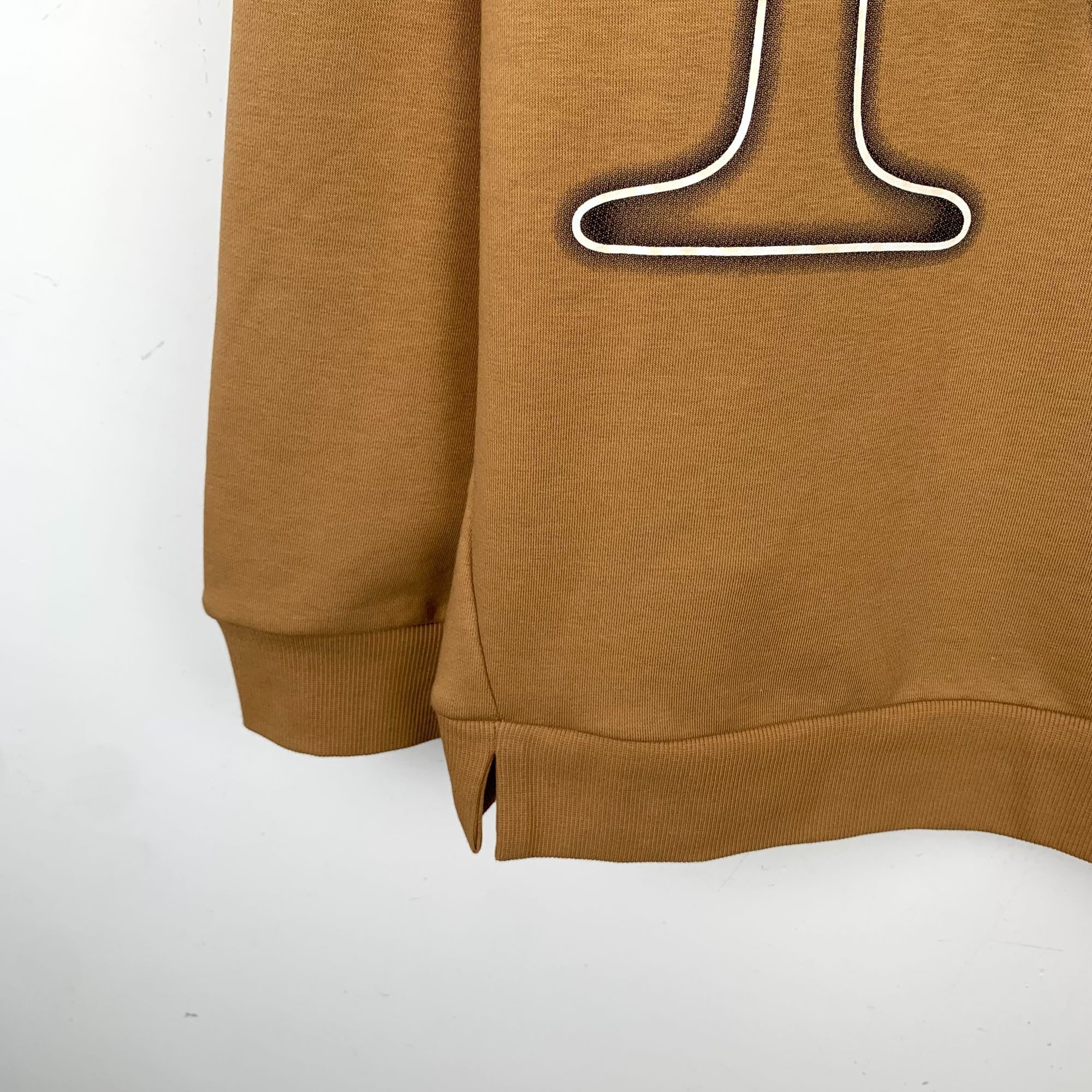 Max Mara MaxMara Leisure Brown Cotton Blend Hooded Drawstring Hoodie Size L / US 10 / IT 46 - 6 Thumbnail