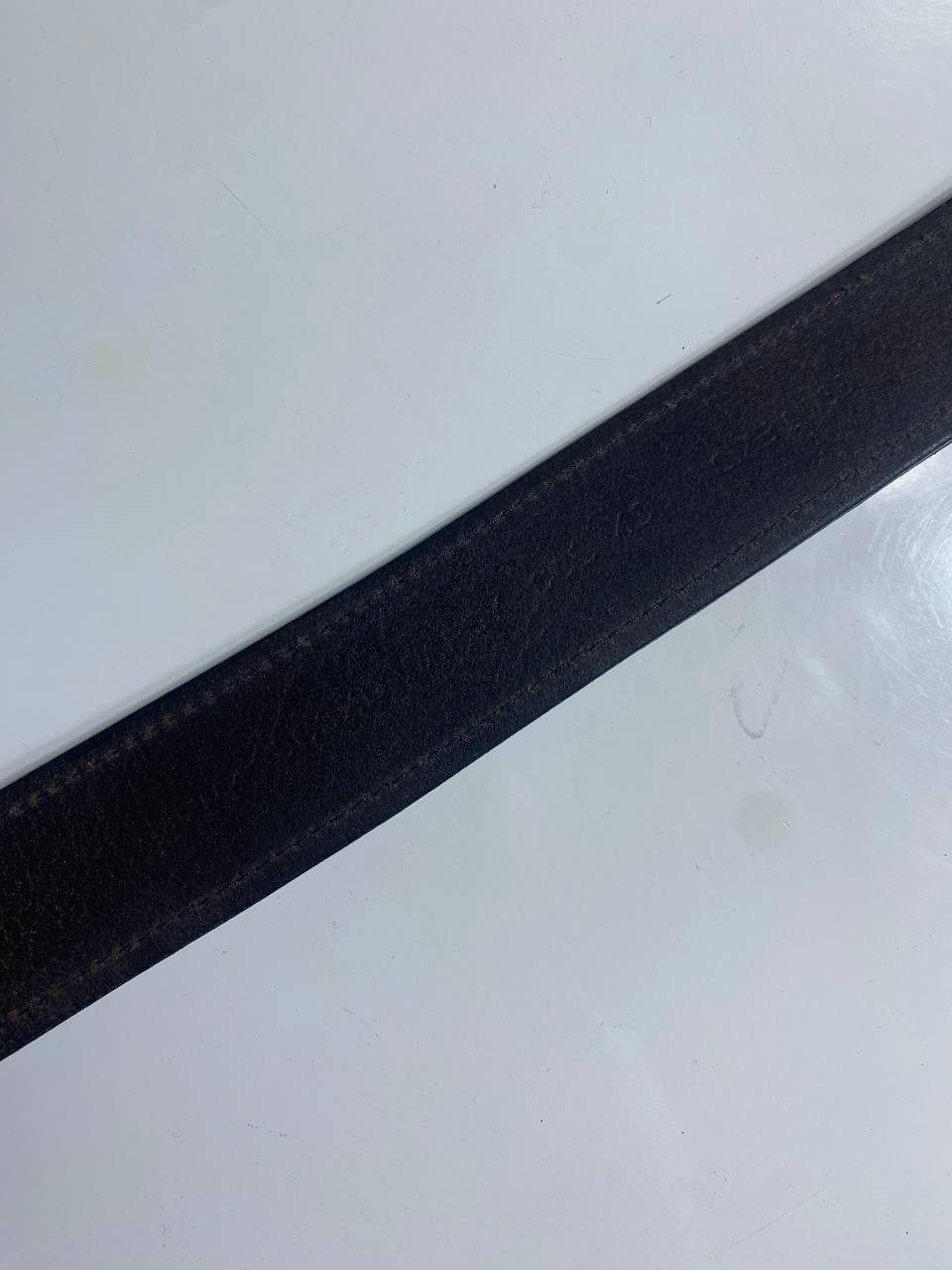 Diesel × Vintage Diesel Y2K vintage logo leather belt Size ONE SIZE - 5 Thumbnail