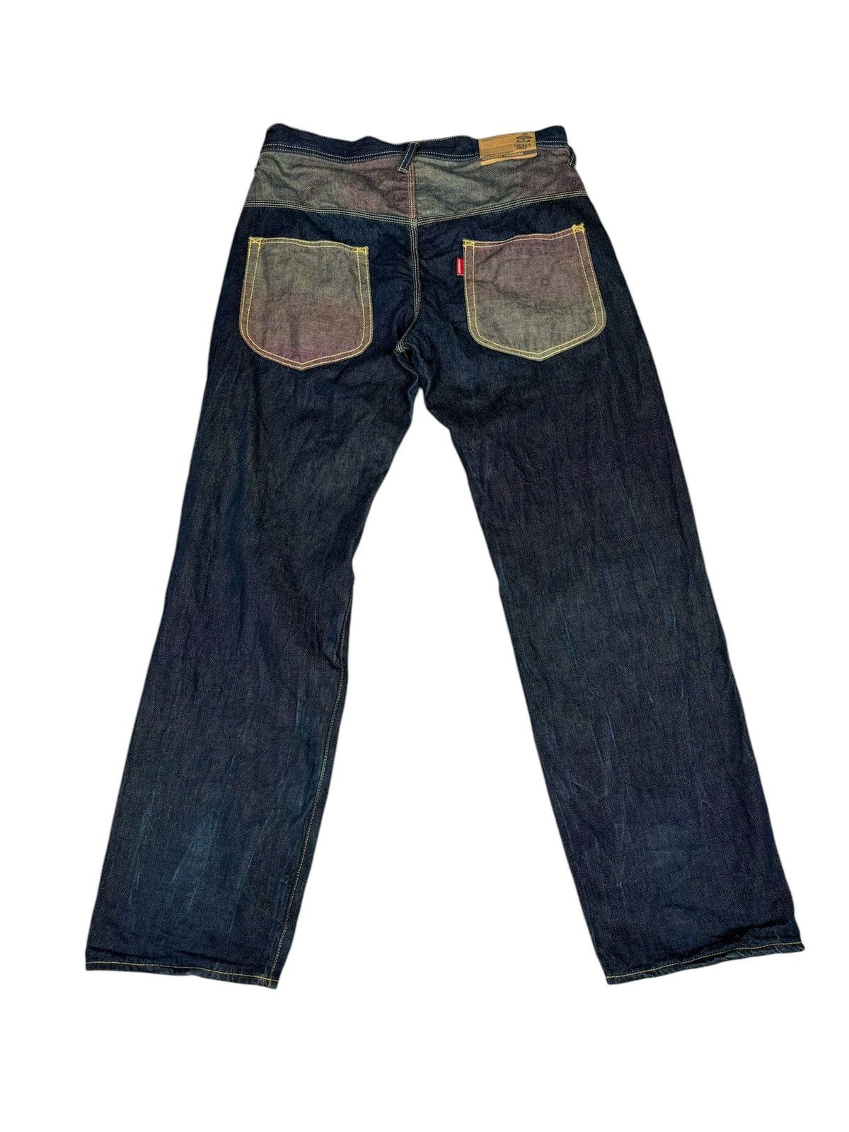 semanticdesign Conquest Baggy Denim Distressed Denim. S0379 Size US 33 - 2 Thumbnail