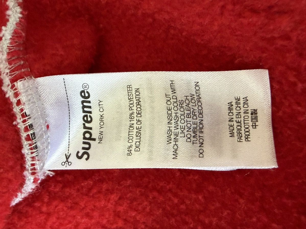 Supreme Grey and red Supreme Hoodie Size US XXL / EU 58 / 5 - 9 Thumbnail
