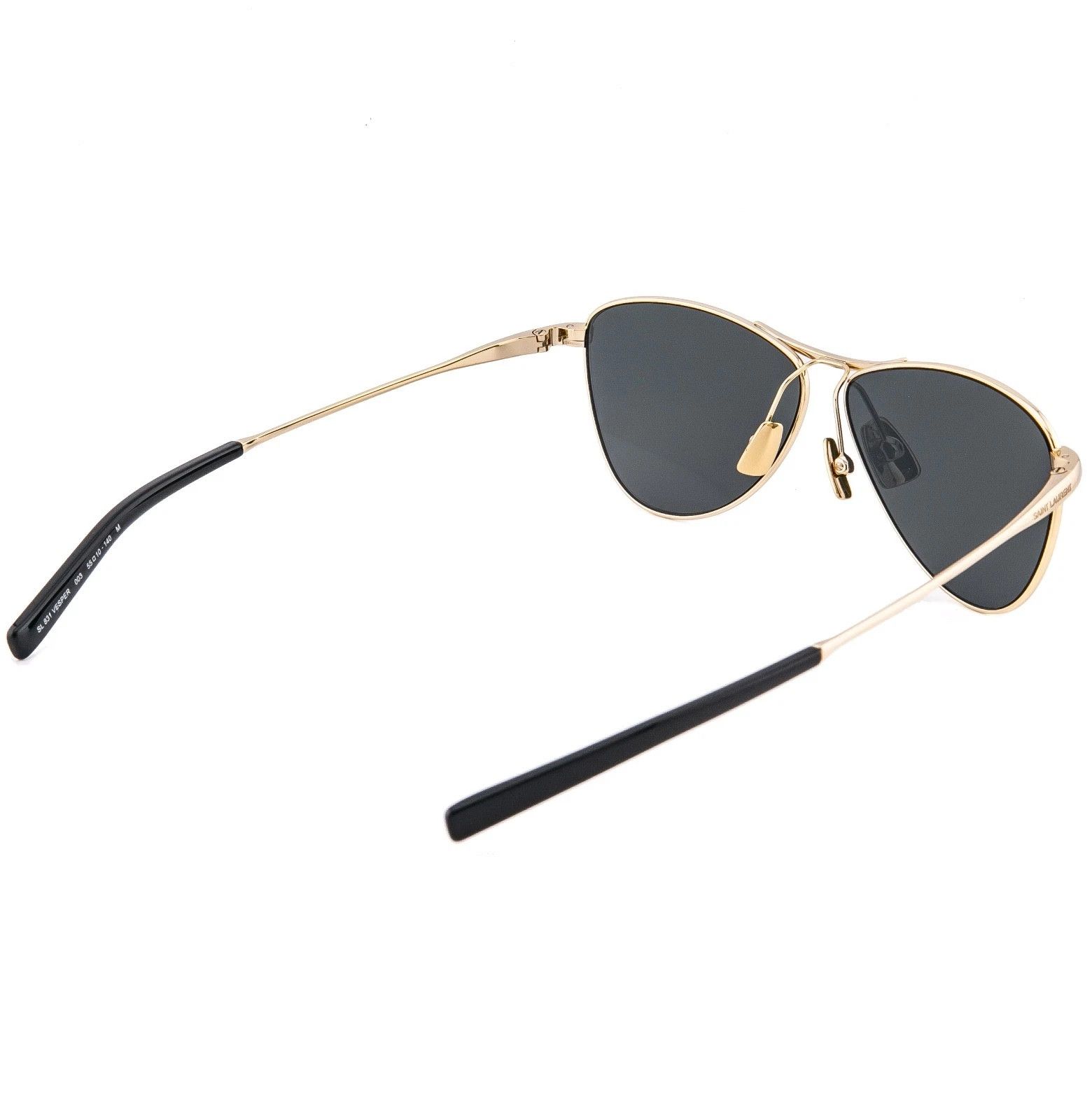 Saint Laurent Paris SAINT LAURENT VESPER SL 831 SL831 Gold Black Sunglasses 003 Size ONE SIZE - 5 Thumbnail