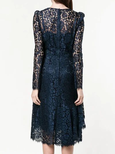 Dolce & Gabbana o1y0825 Midi Dress in Midnight Blue Size S / US 4 / IT 40 - 3 Thumbnail