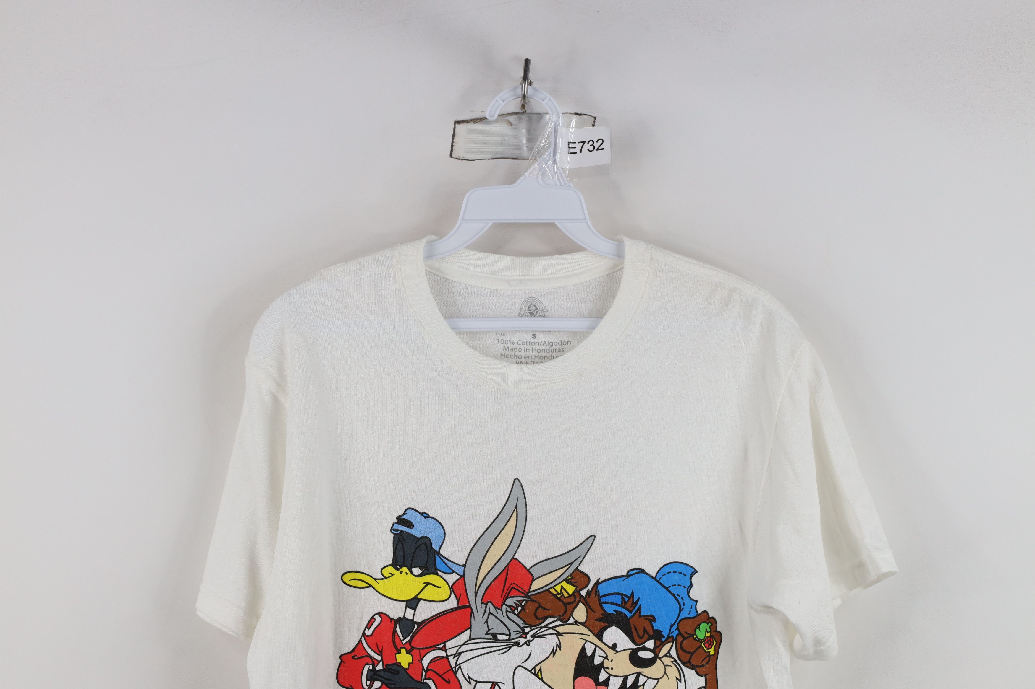 Vintage Retro Y2K Looney Tunes Rap Bugs Bunny Taz Daffy Duck T-Shirt Size US S / EU 44-46 / 1 - 2 Thumbnail