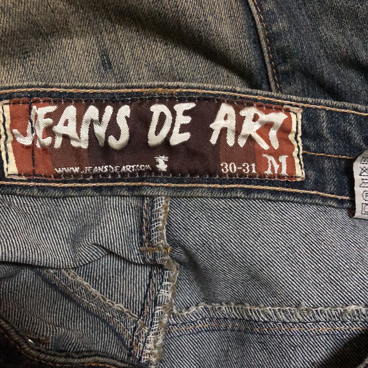 If Six Was Nine × Japanese Brand × Le Grande Bleu (L.G.B.) Jeans De Art Cargo Denim Bush Pants Size US 31 - 3 Thumbnail