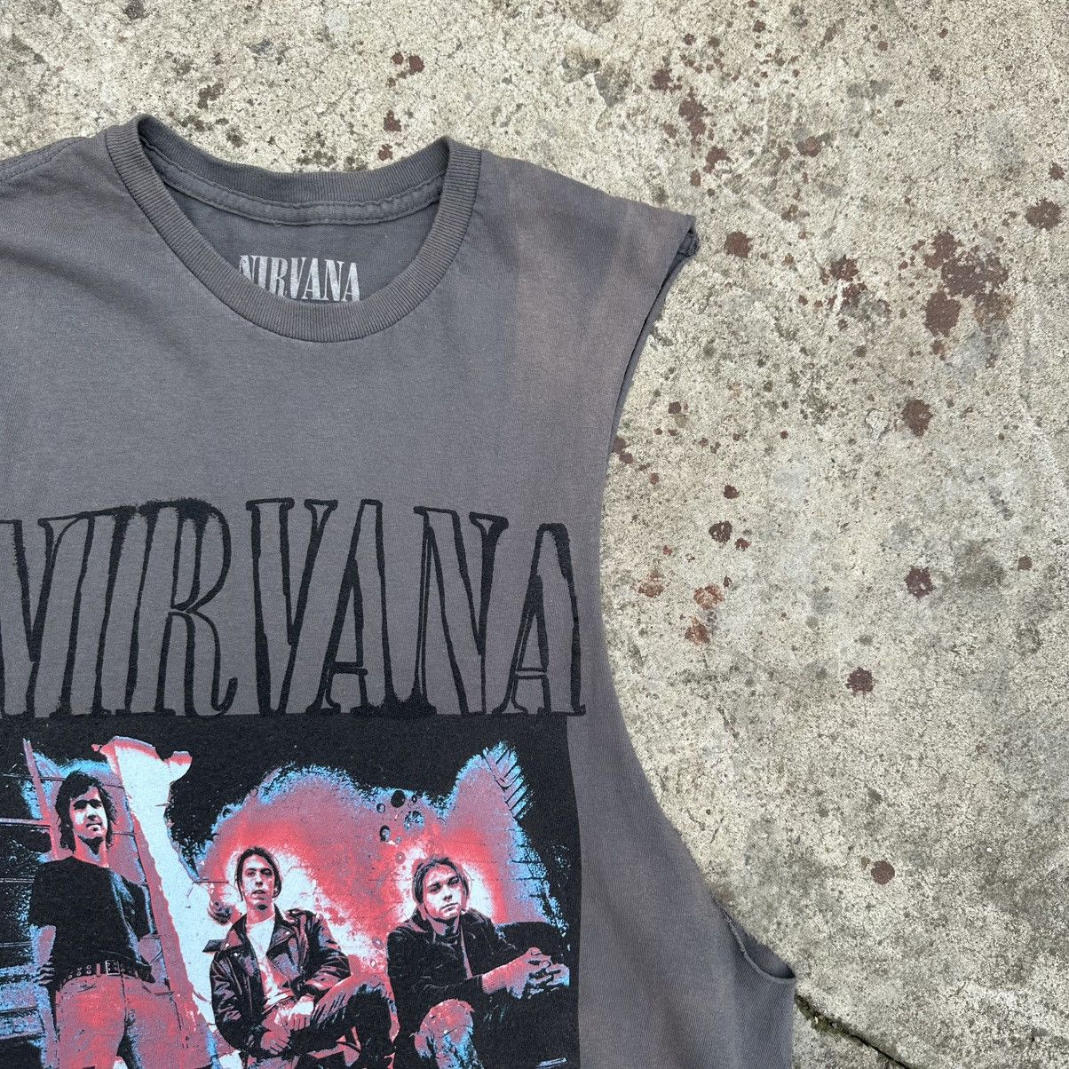 Band Tees × Nirvana Vintage Adult Nirvana Tank Top Sleeveless Big Logo Rock 00s Size US XS / EU 42 / 0 - 7 Thumbnail