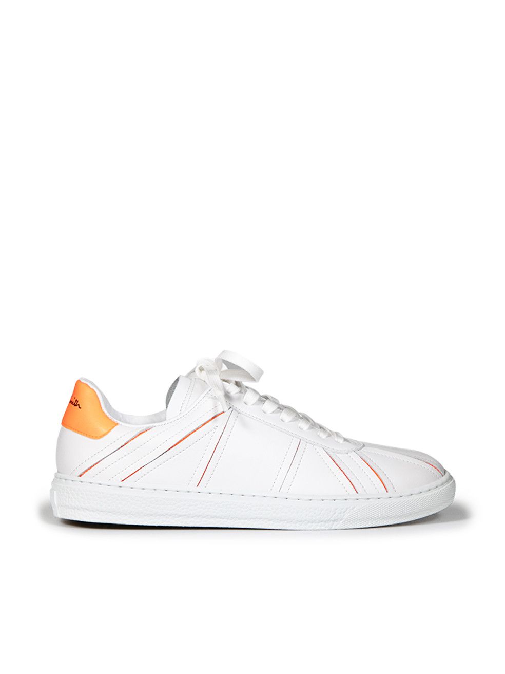 Paul Smith White Leather Levon Trainers Size US 7 / IT 37 - 1 Thumbnail