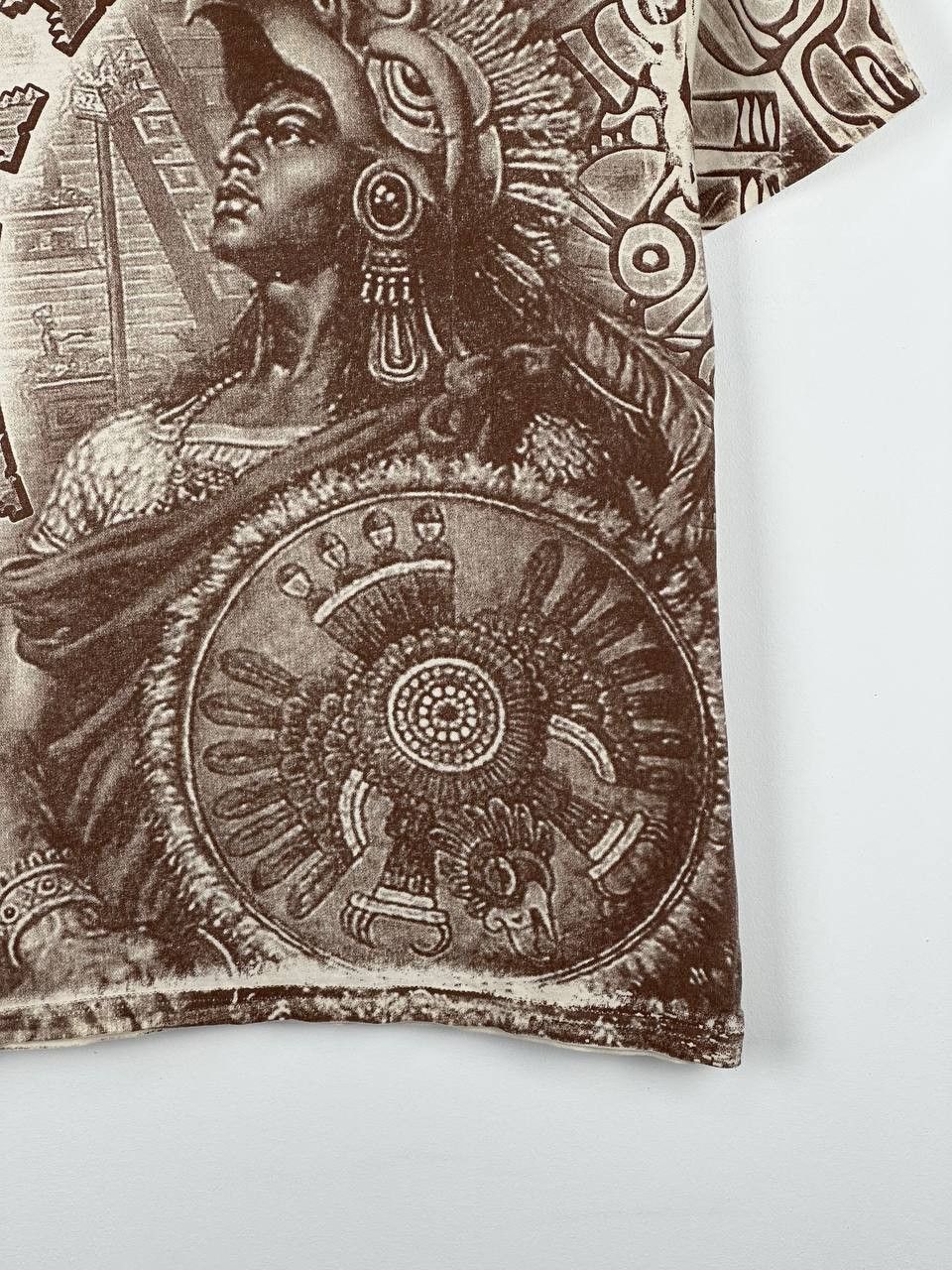 Vintage Vintage Aztec Mexico All Over Print T Shirt AOP Size US S / EU 44-46 / 1 - 4 Thumbnail