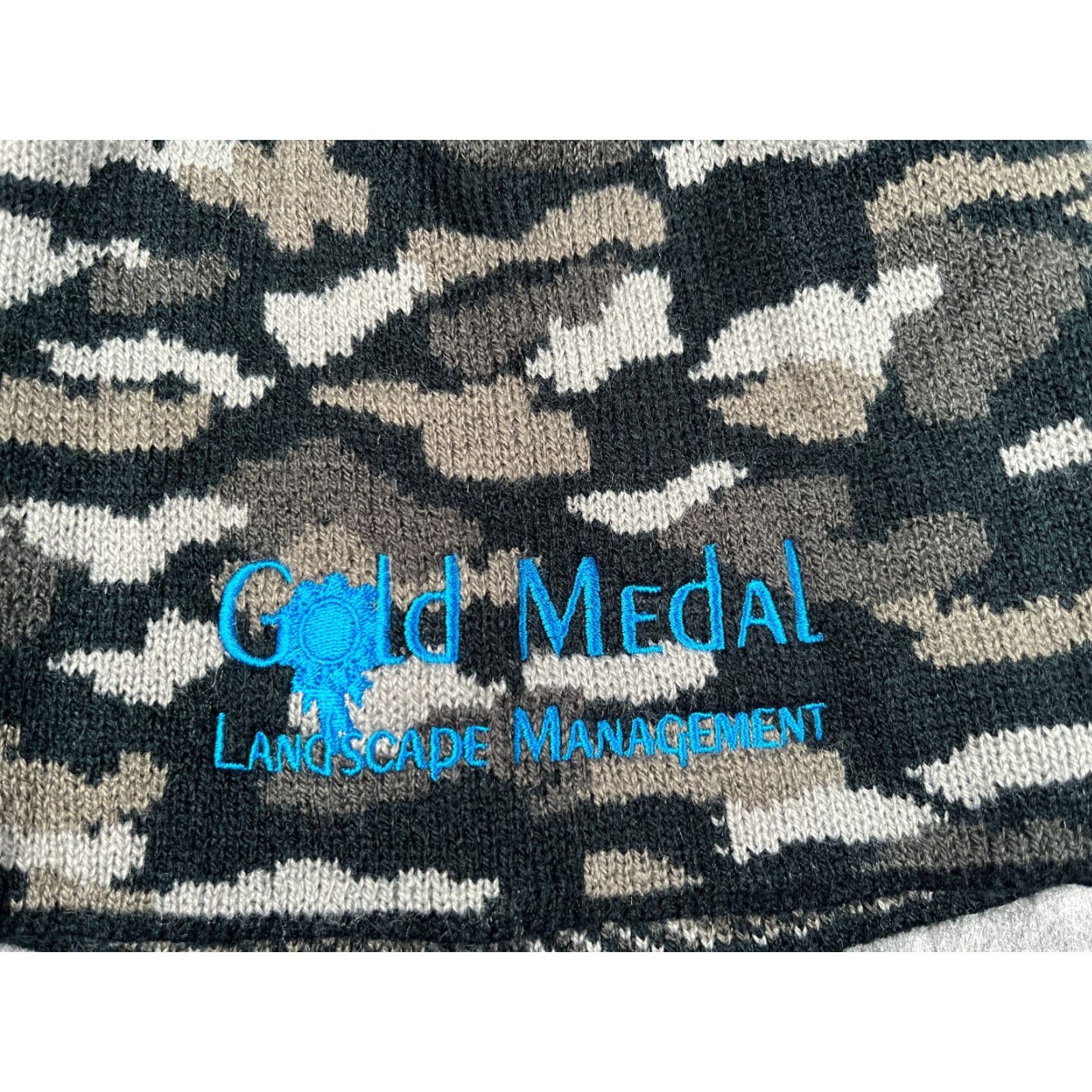 Port & Company Port & Company Beanie Adult One Size Gray Camouflage Knit Acrylic hat cap Casual Outdoors Ski Logo Mens Size ONE SIZE - 2 Thumbnail