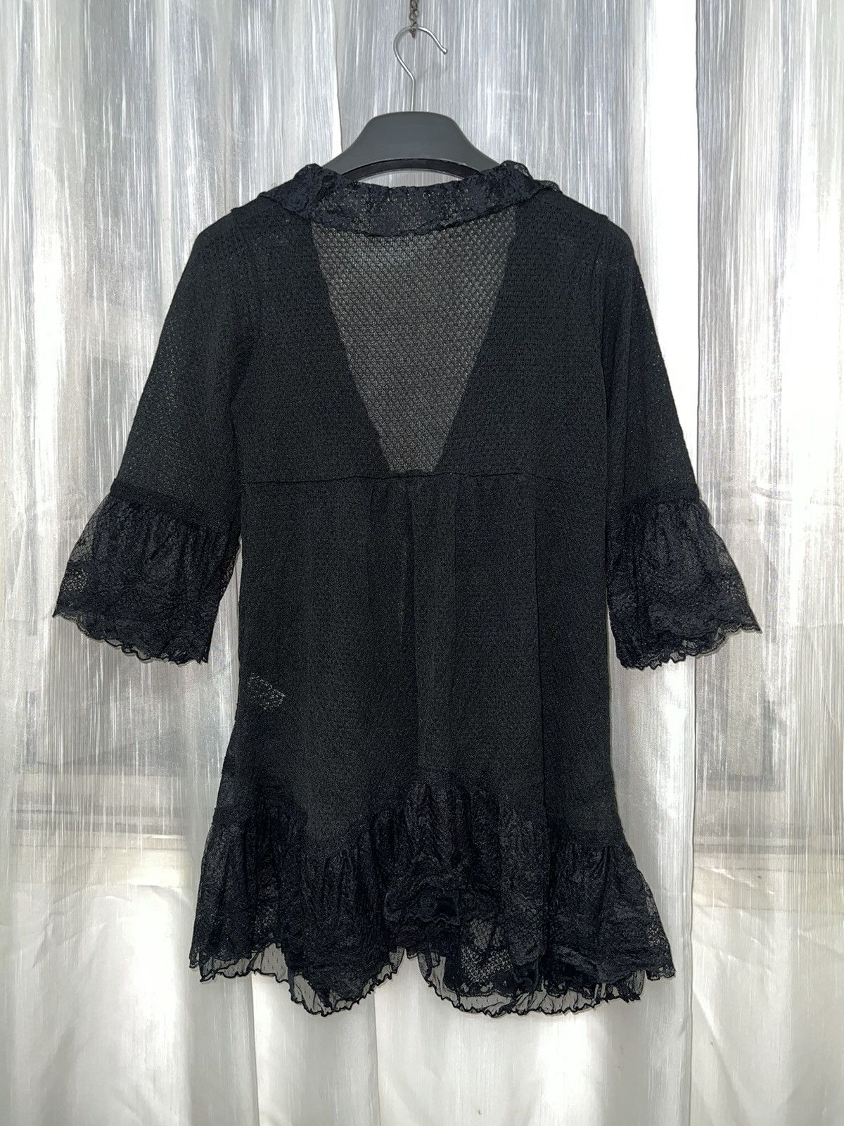 LIZ LISA Axes Femme black lace mesh cardigan 🖤🥀 Size ONE SIZE - 4 Thumbnail