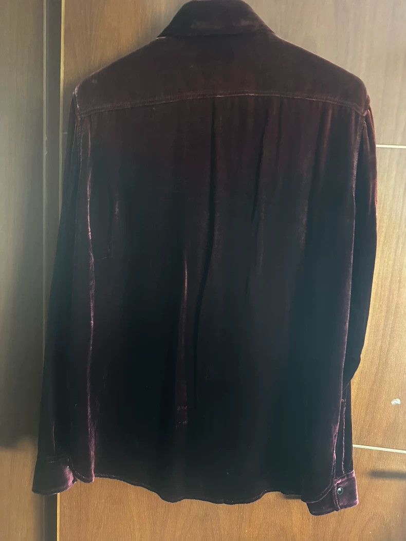 Saint Laurent Paris Saint Laurent Paris Red velvet denim shirt-2506 Size US S / EU 44-46 / 1 - 8 Thumbnail