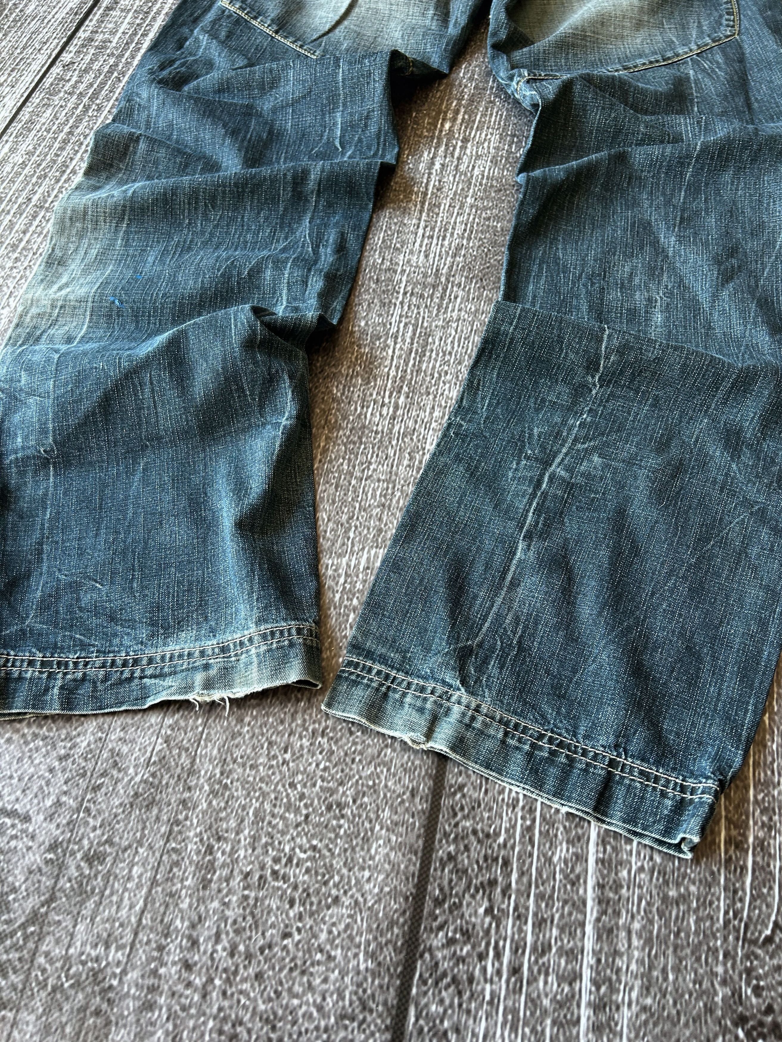 Vintage Vintage Faded Denim Jeans Zip Pocket Biker Skate Y2K Style Size US 32 / EU 48 - 5 Thumbnail