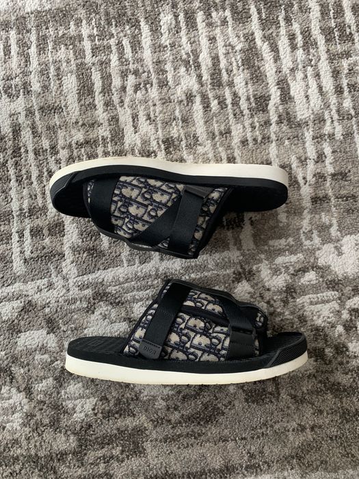 Dior Dior Oblique Jacquard Slides | Grailed